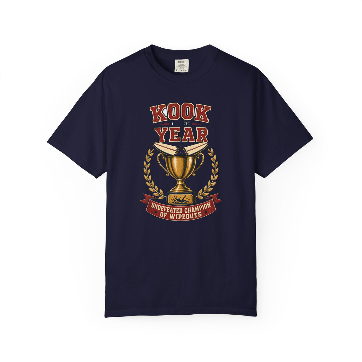 Kook Of The Year Tee | Funny Kook Surf Shirt | Retro Beach T-Shirt | Comfort Colors Gift