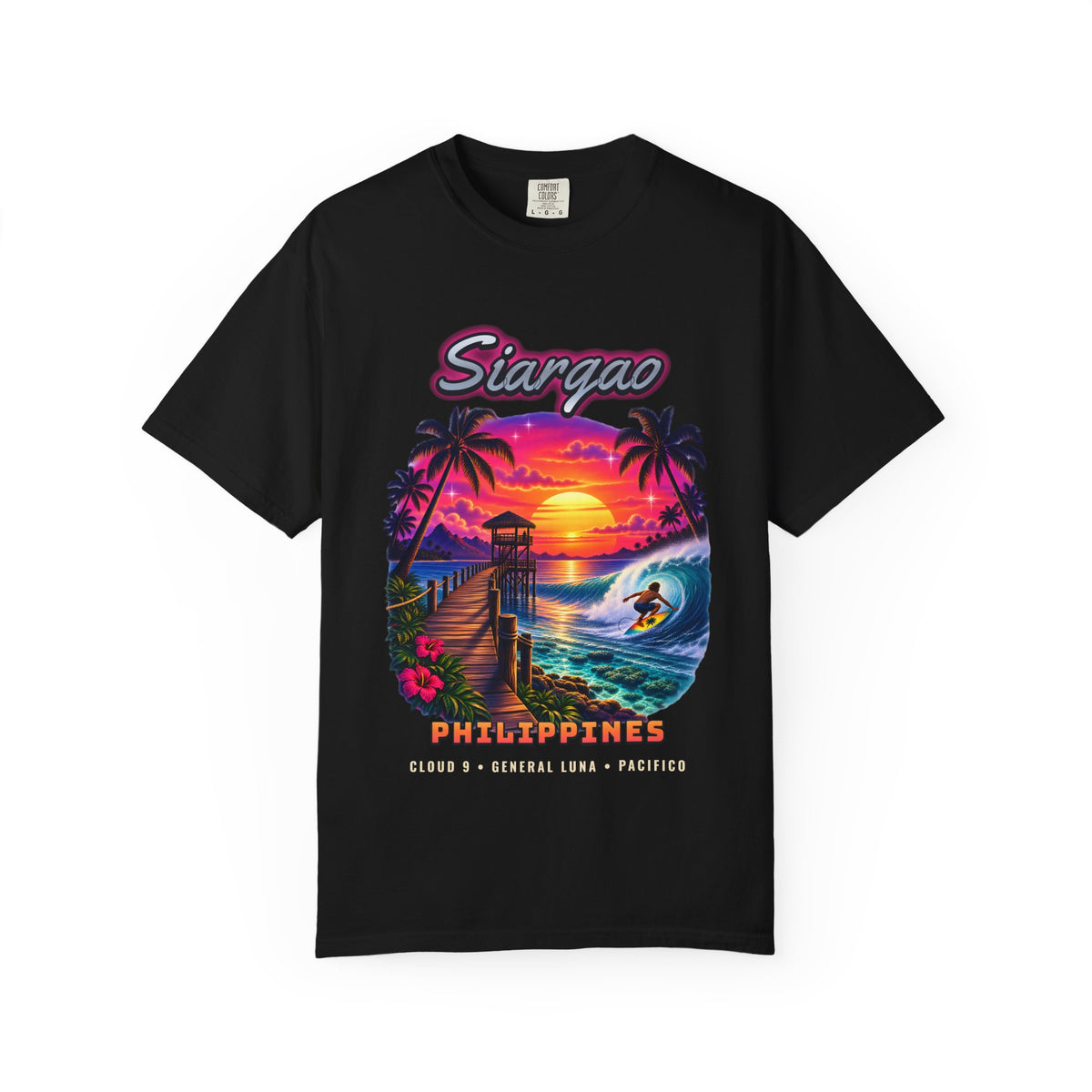 Siargao Airbrush Shirt | Philippines Surf Island Tee | Comfort Colors T-Shirt