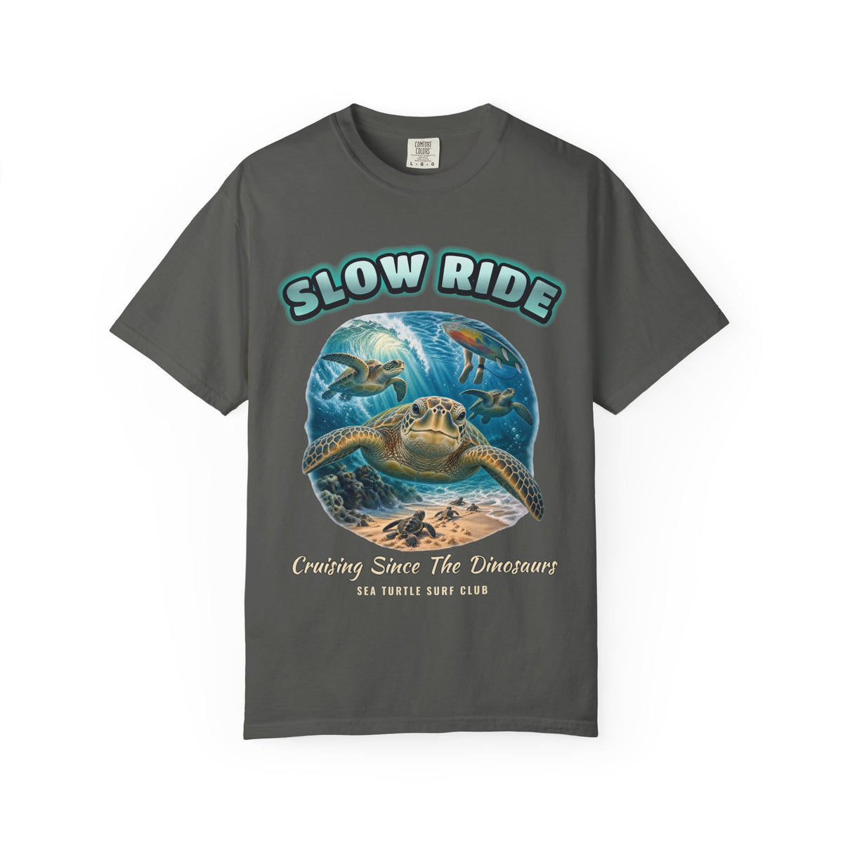Sea Turtle Bootleg Shirt | Slow Ride Funny Turtle Tee | Comfort Colors T-Shirt