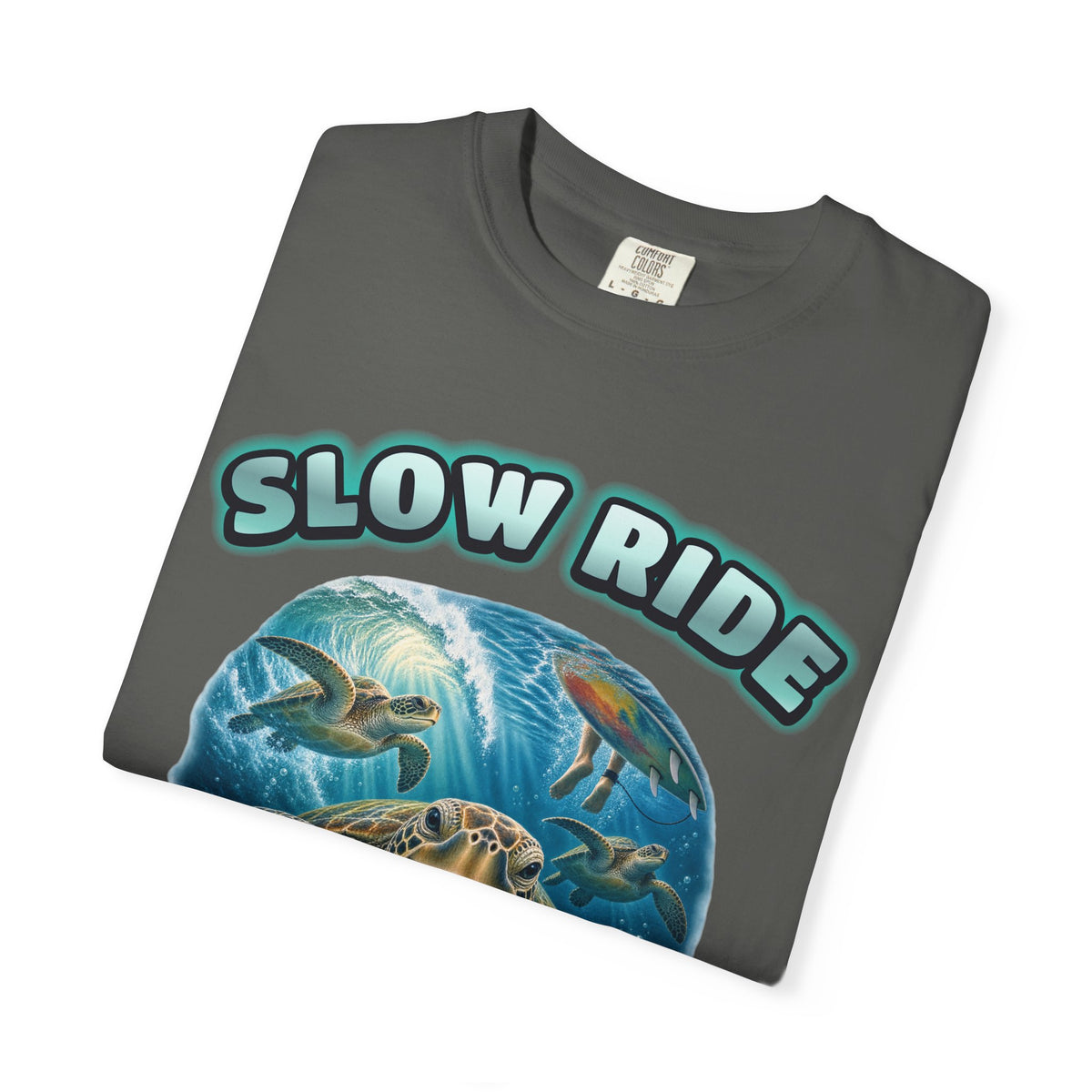 Sea Turtle Bootleg Shirt | Slow Ride Funny Turtle Tee | Comfort Colors T-Shirt