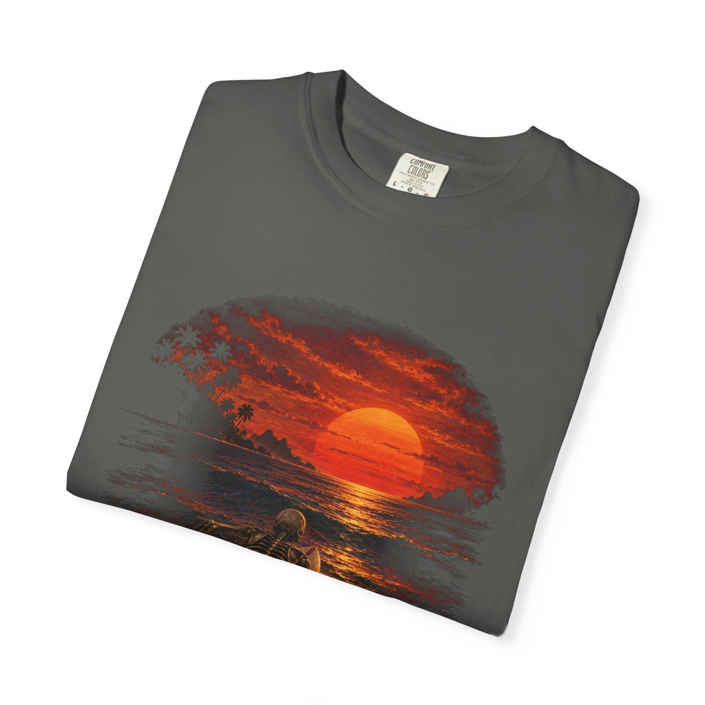 Dead Tired Still Paddling Shirt | Funny Skeleton Surfer Tee | Comfort Colors T-Shirt