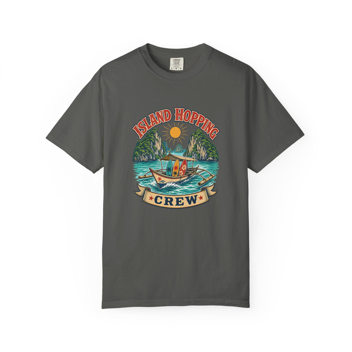 Island Hopping Crew Tee | Philippines Island Shirt | Retro Beach T-Shirt | Comfort Colors Gift