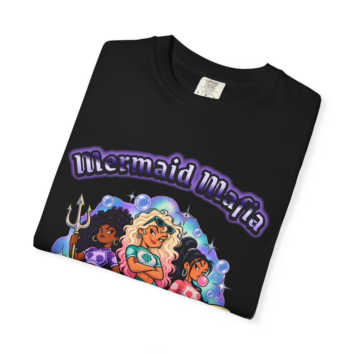 Mermaid Mafia Shirt | Funny Mermaid Bootleg Tee | Comfort Colors T-Shirt