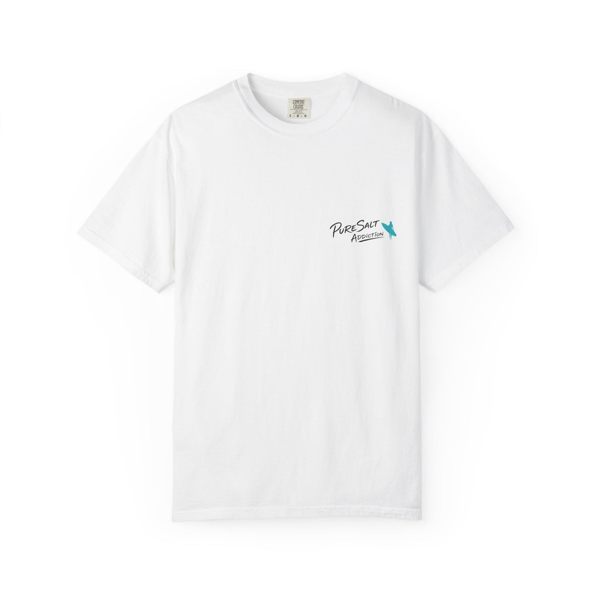 Just Chillin' Surf T-Shirt — Retro Beach Vibes with Guitarist Graphic