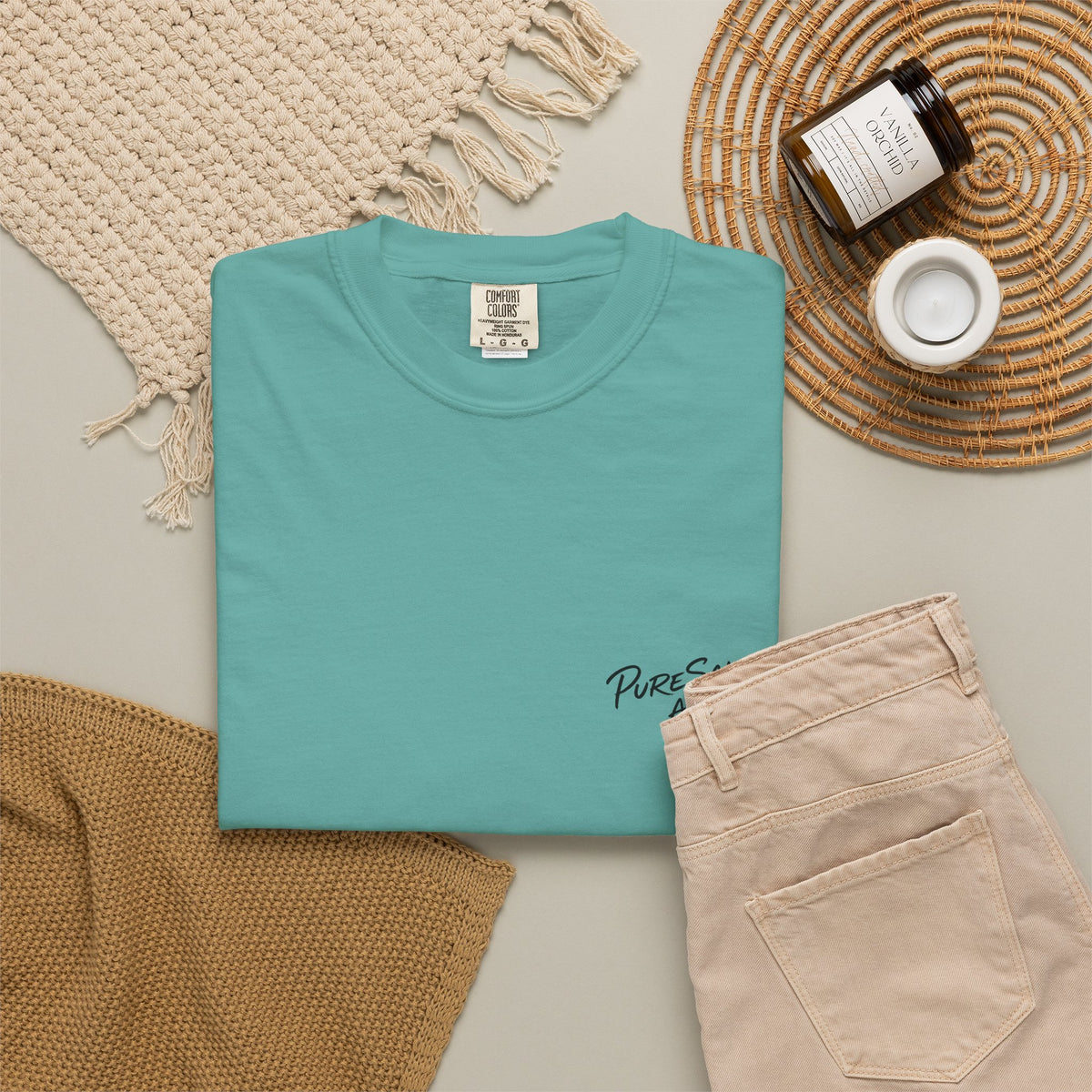 Just Chillin' Surf T-Shirt — Retro Beach Vibes with Guitarist Graphic