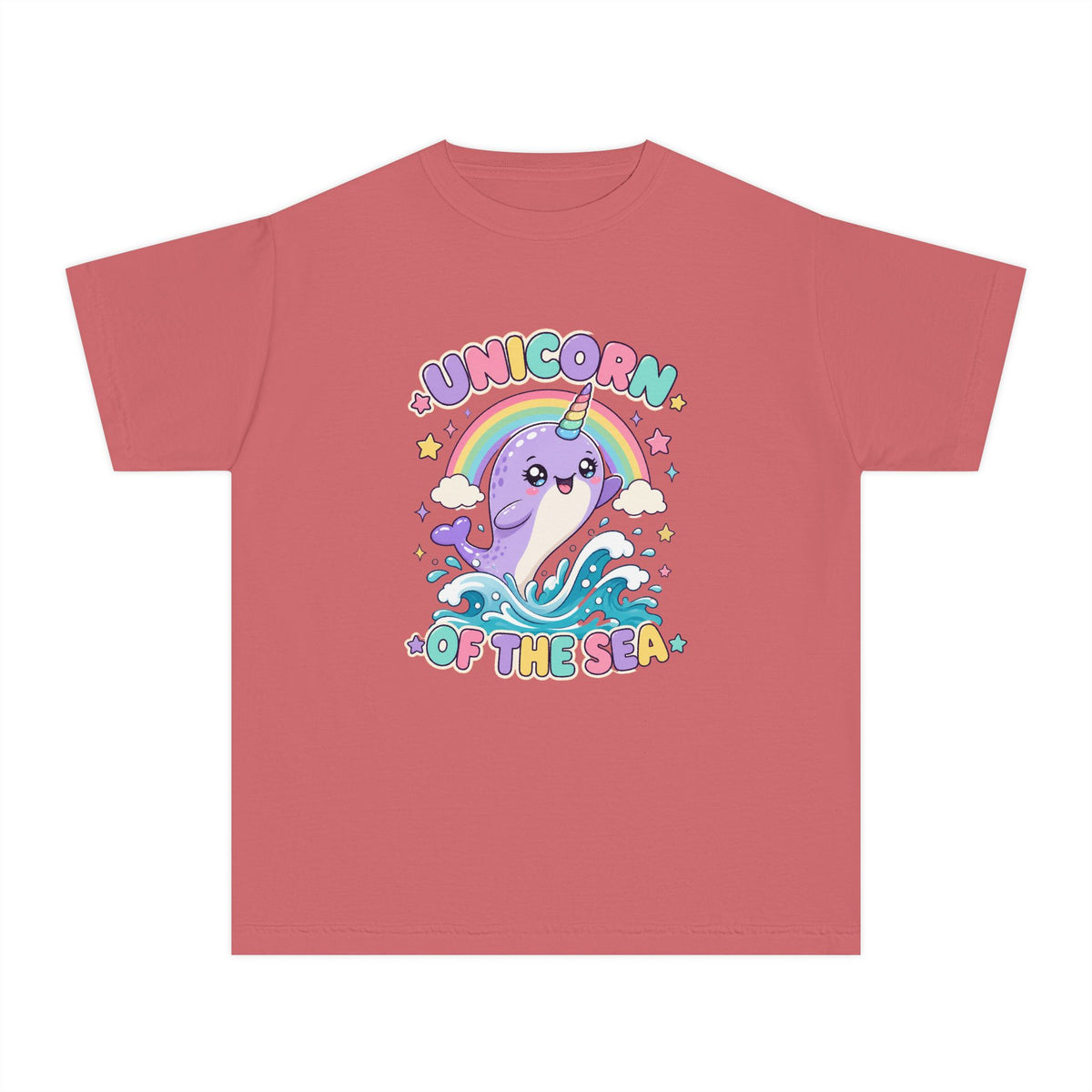 Unicorn Of The Sea Kids Tee | Narwhal Kids Shirt | Youth Beach T-Shirt | Surf Kid Gift