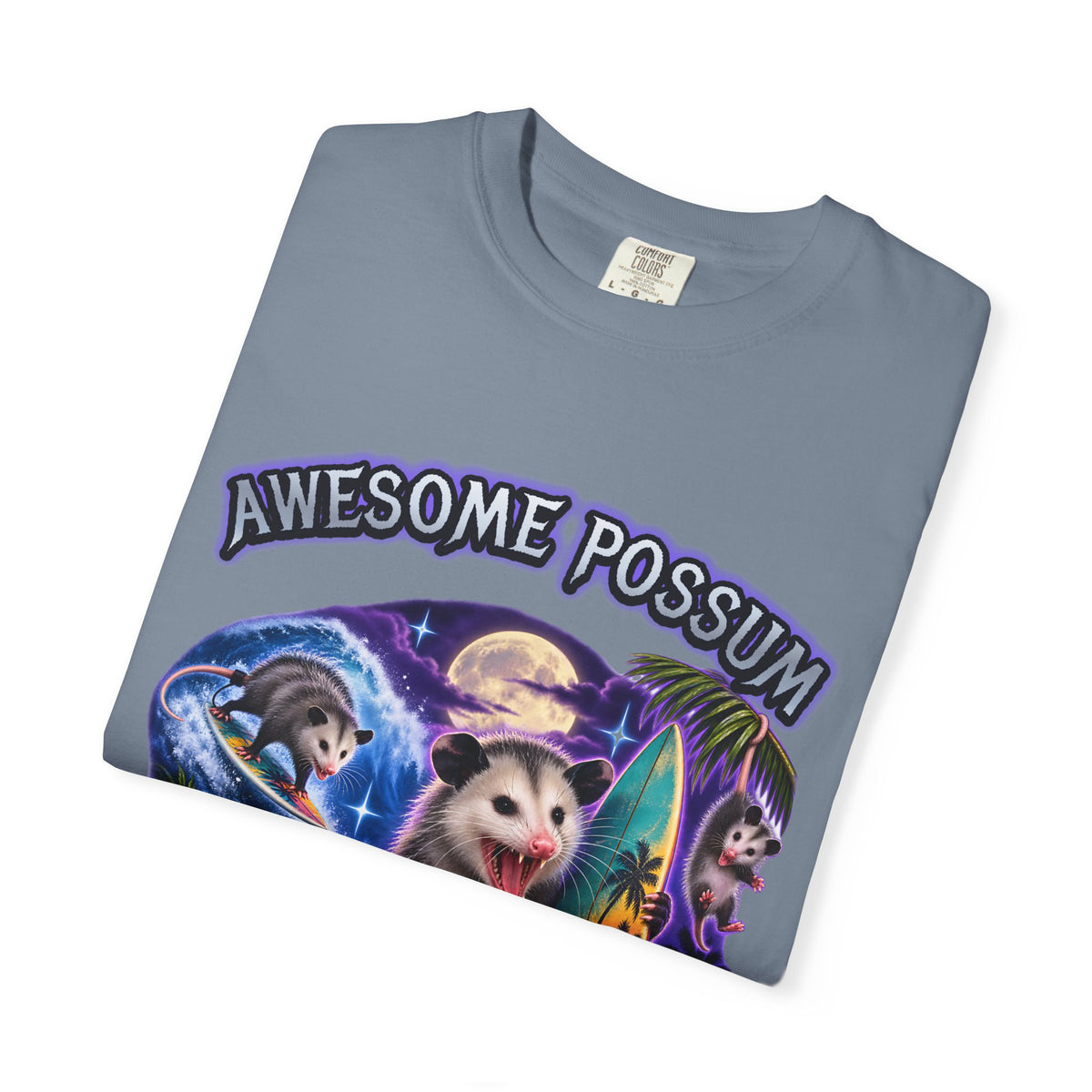 Awesome Possum Surf Team Shirt | Funny Possum Bootleg Tee | Comfort Colors T-Shirt