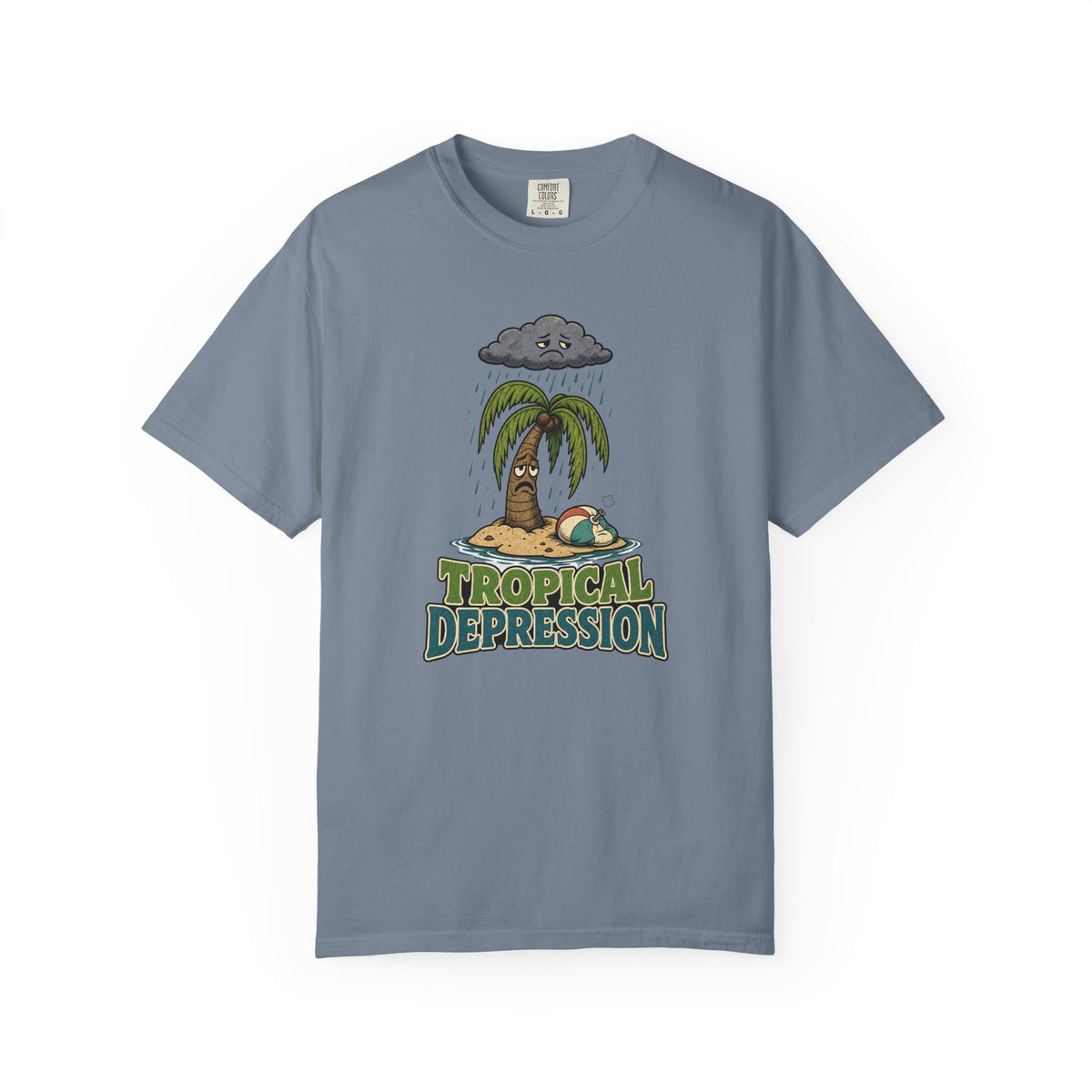 Tropical Depression Tee | Funny Palm Tree Shirt | Retro Beach T-Shirt | Comfort Colors Gift