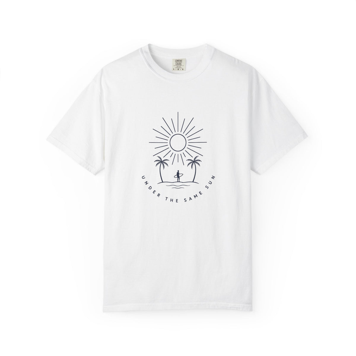Under The Same Sun Tee | Minimal Sun Shirt | Inspirational Ocean T-Shirt | Comfort Colors