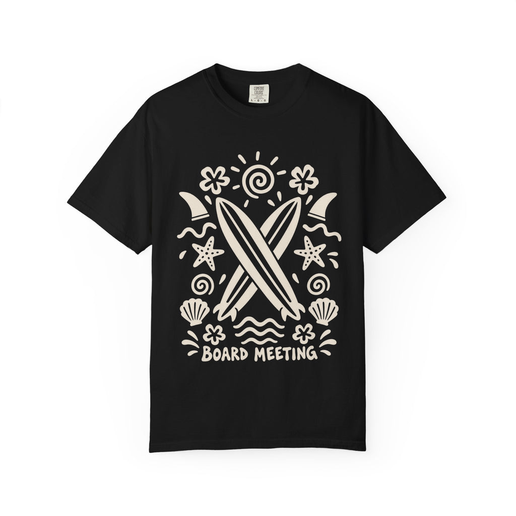 Board Meeting Surf Shirt | Funny Crossed Surfboards Tee | Comfort Colors T-Shirt
