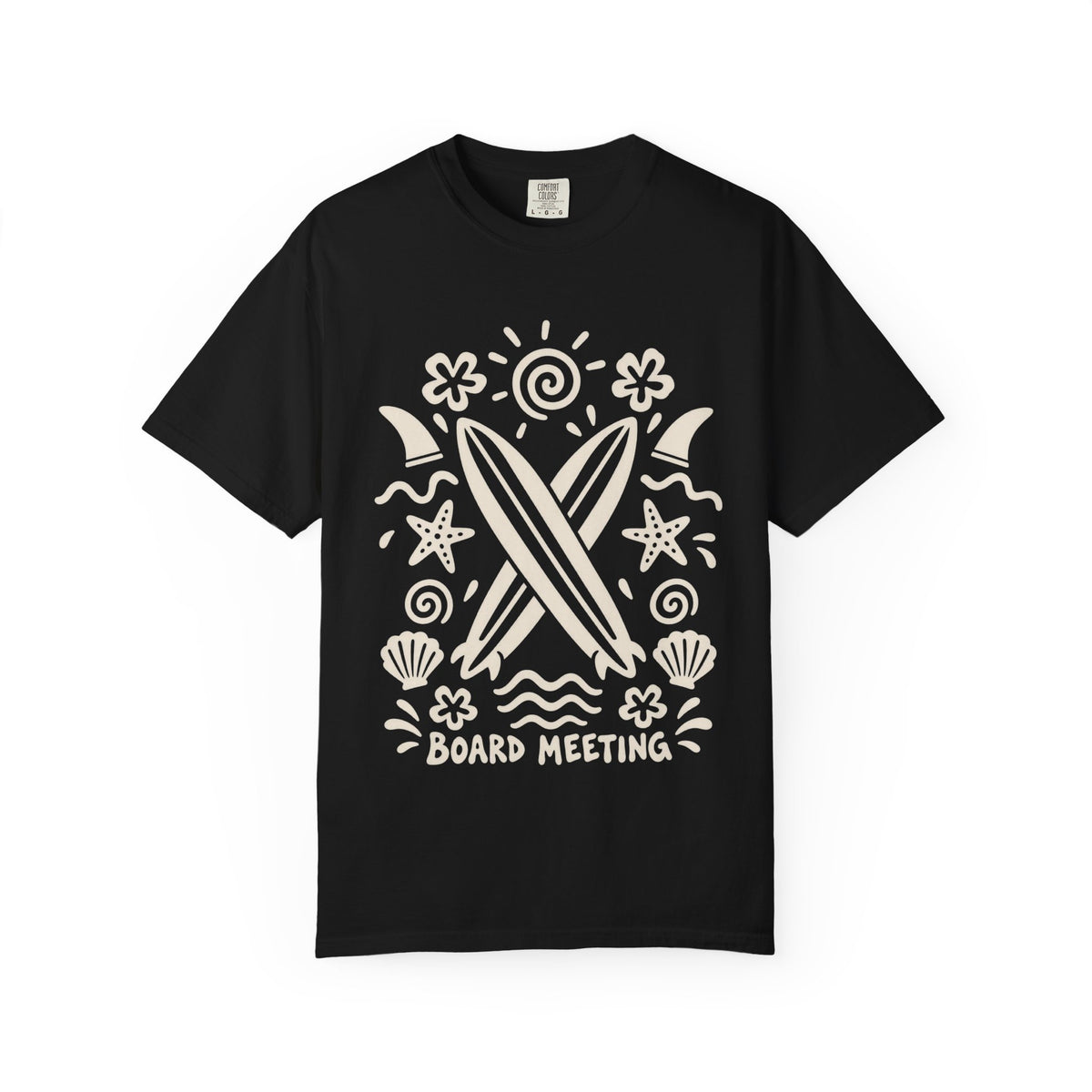 Board Meeting Surf Shirt | Funny Crossed Surfboards Tee | Comfort Colors T-Shirt