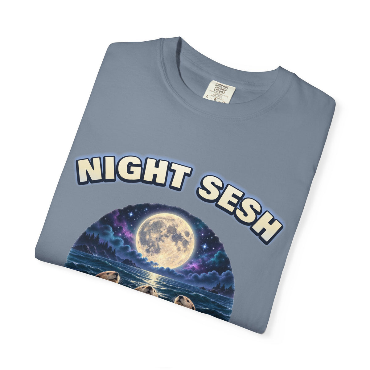 Otters Moon Bootleg Shirt | Night Sesh Funny Otter Tee | Comfort Colors T-Shirt