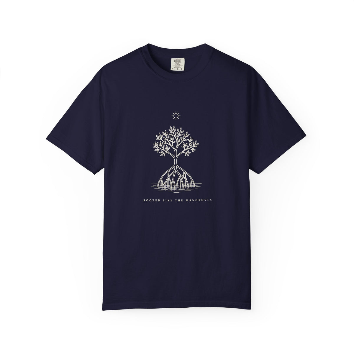 Rooted Like The Mangroves Tee | Minimal Mangrove Shirt | Inspirational Ocean T-Shirt | Comfort Colors