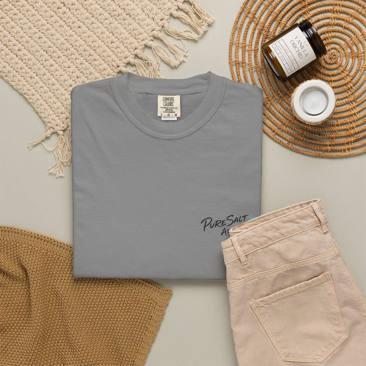 Salty Soul Surf Tee — Retro Beach Surfboard Anchor Graphic T-Shirt