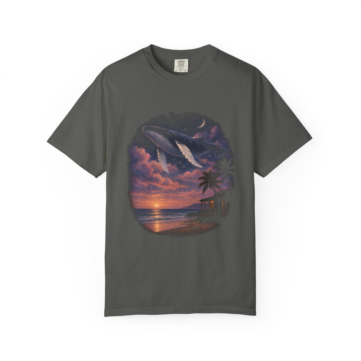 Sky Whale Shirt | Surreal Flying Whale Tee | Comfort Colors T-Shirt