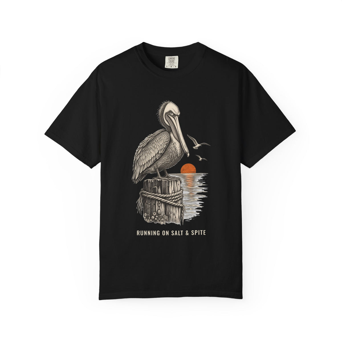 Running On Salt And Spite Shirt | Funny Salty Attitude Tee | Comfort Colors T-Shirt