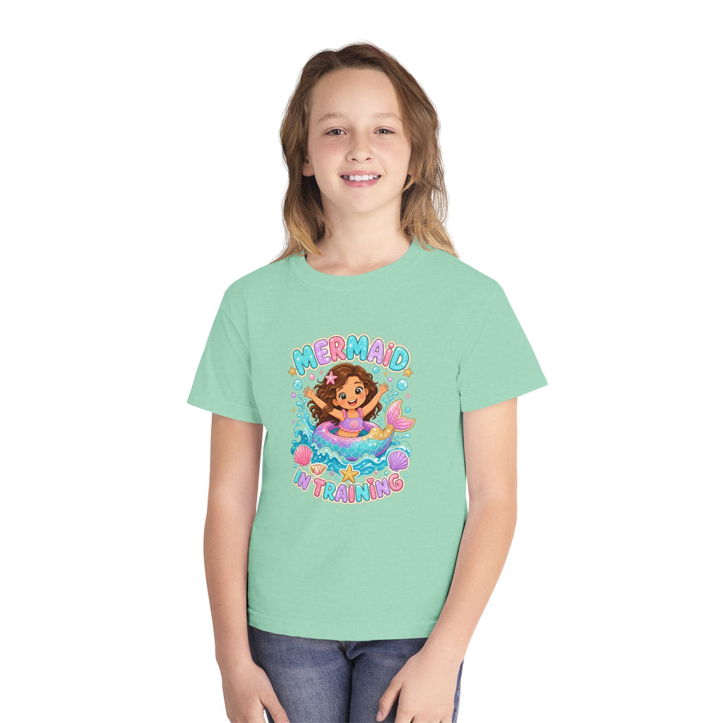 Mermaid In Training Kids Tee | Mermaid Kids Shirt | Youth Beach T-Shirt | Surf Kid Gift