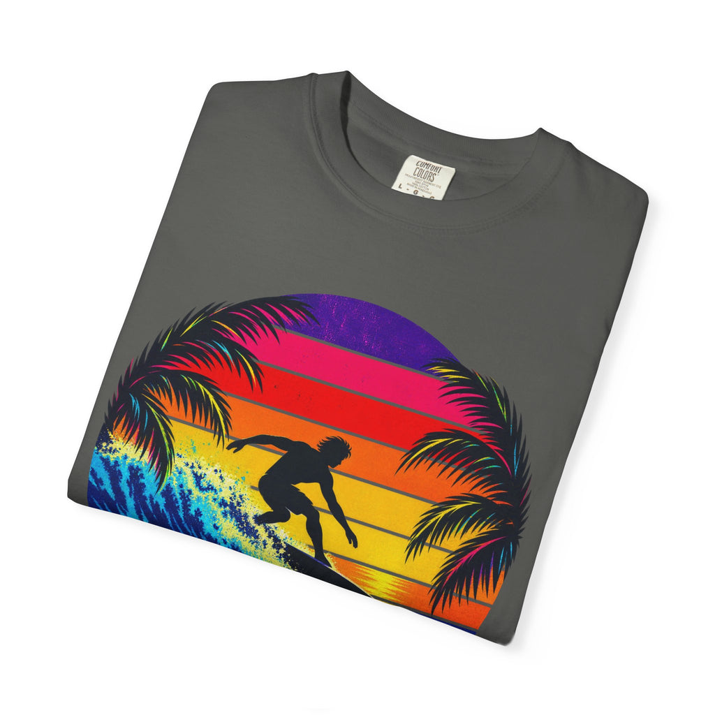 Sunset Chaser Tee | Retro Sunset Shirt | Tropical Surf T-Shirt | Comfort Colors