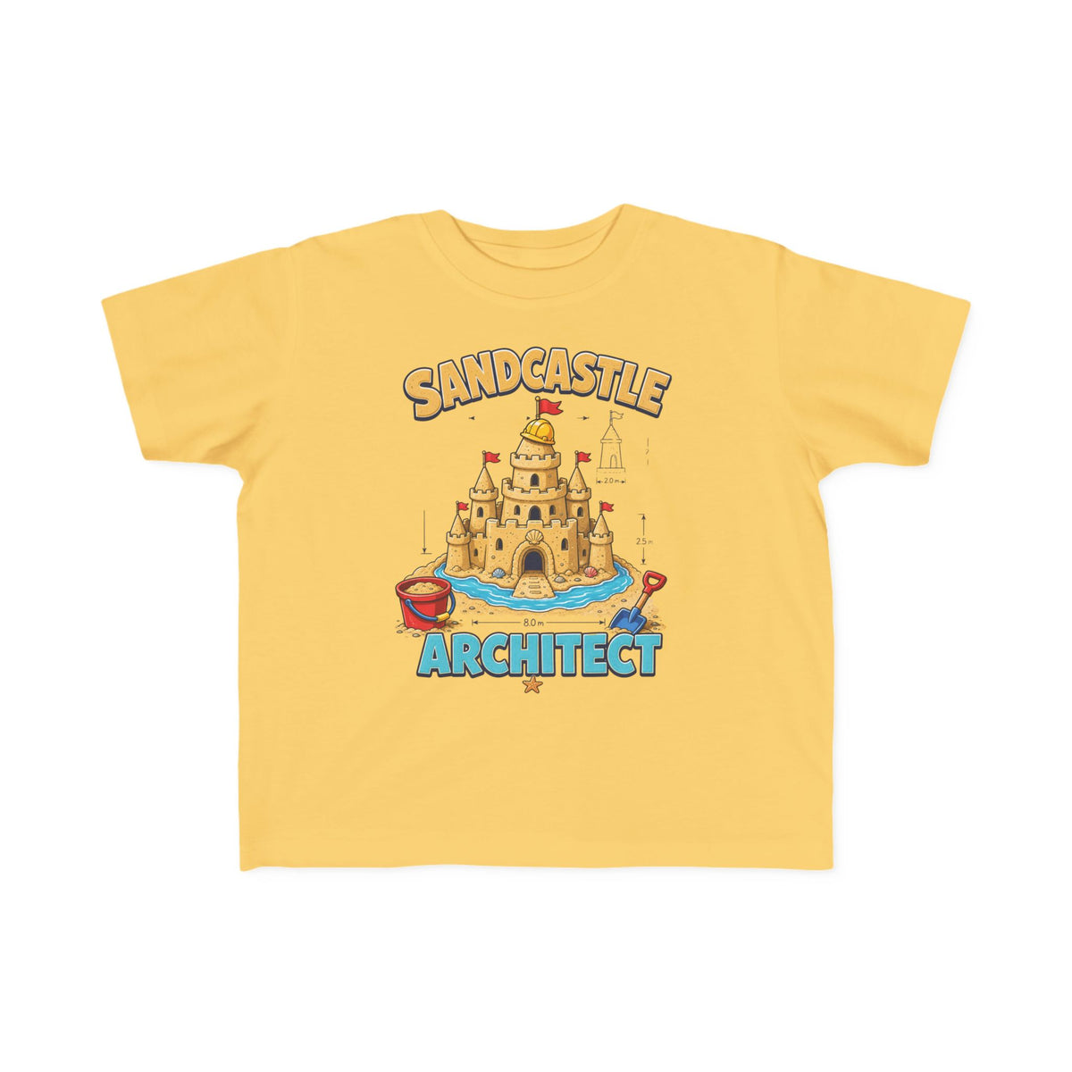 Sandcastle Architect Kids Tee | Sandcastle Kids Shirt | Toddler Beach T-Shirt | Surf Kid Gift