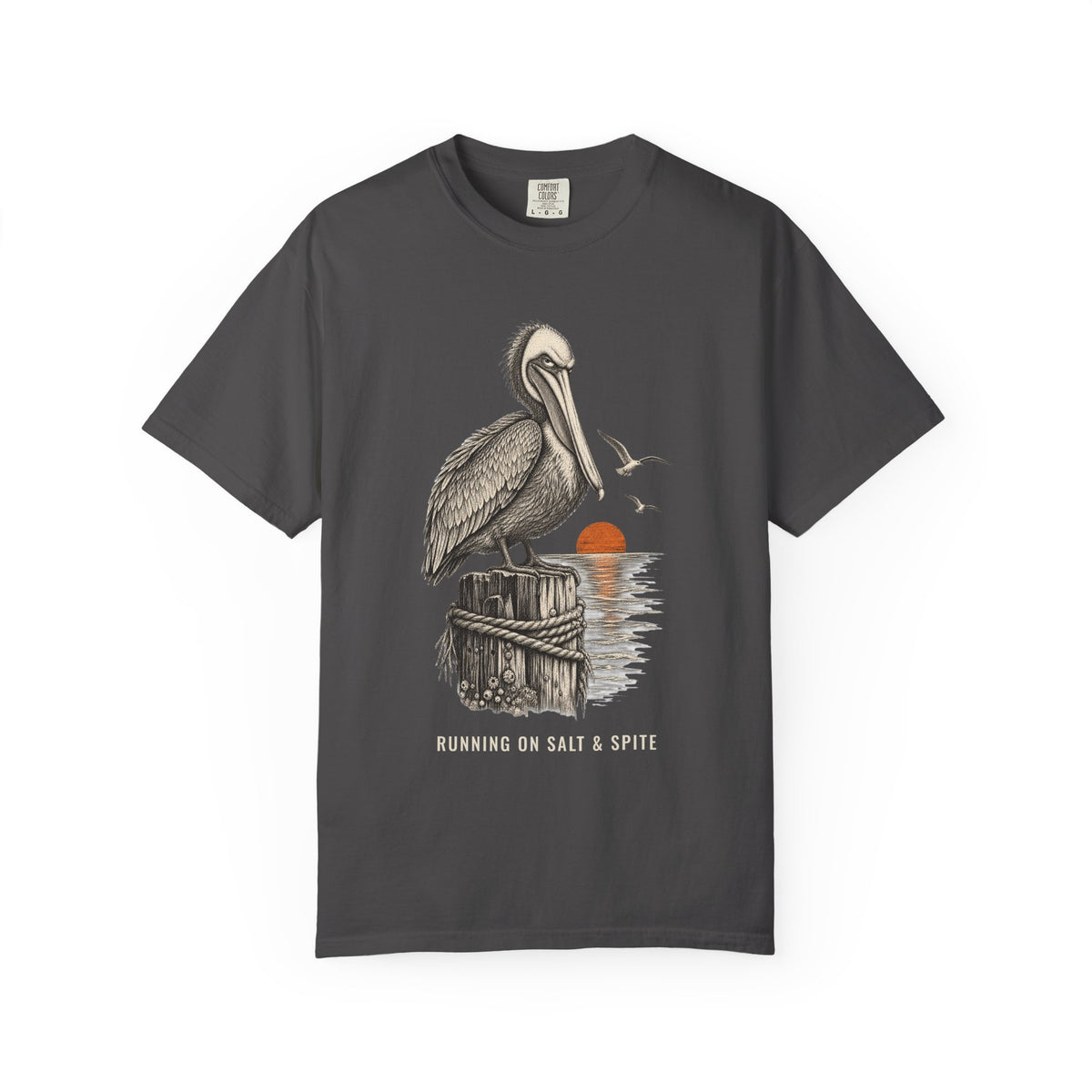 Running On Salt And Spite Shirt | Funny Salty Attitude Tee | Comfort Colors T-Shirt