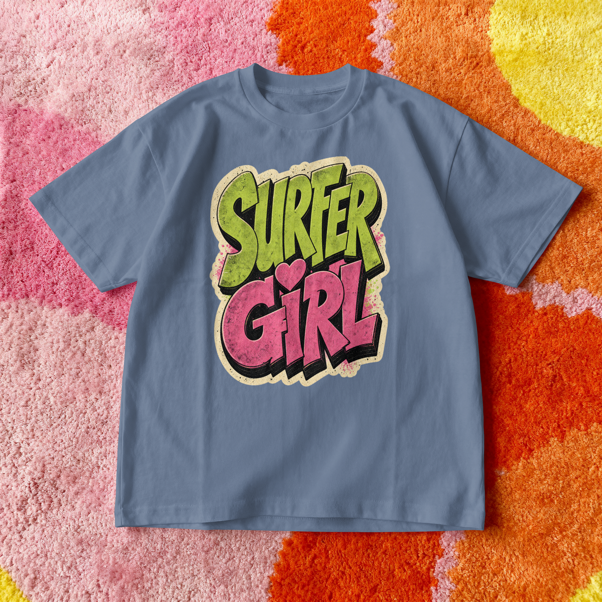 Surfer Girl graffiti art T-Shirt | Surf slogan tee