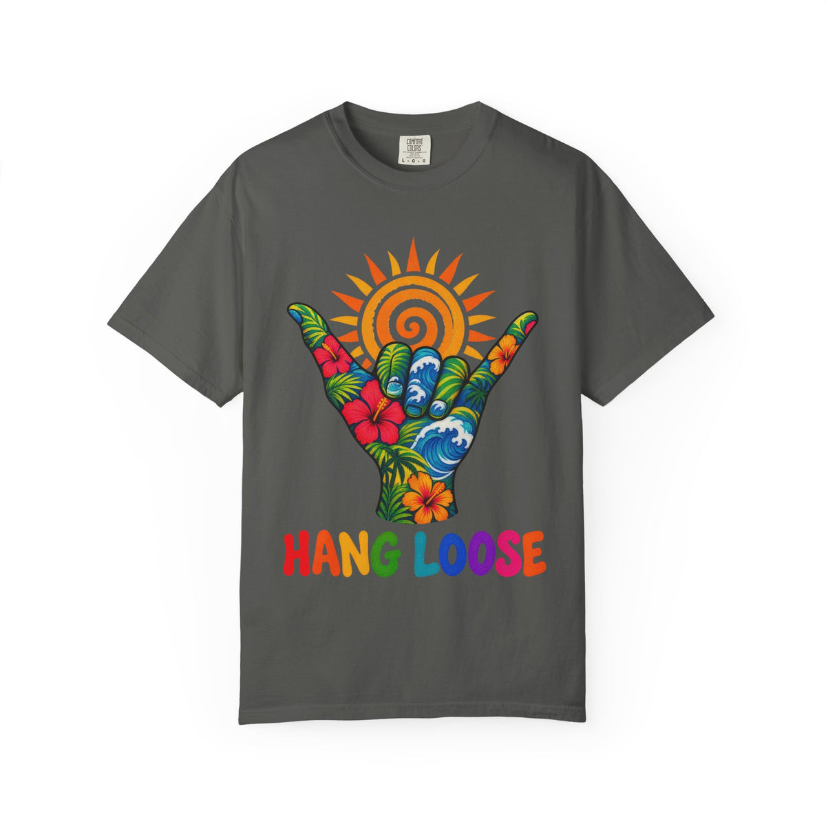 Hang Loose Tee | Shaka Surf Shirt | Retro Beach T-Shirt | Comfort Colors