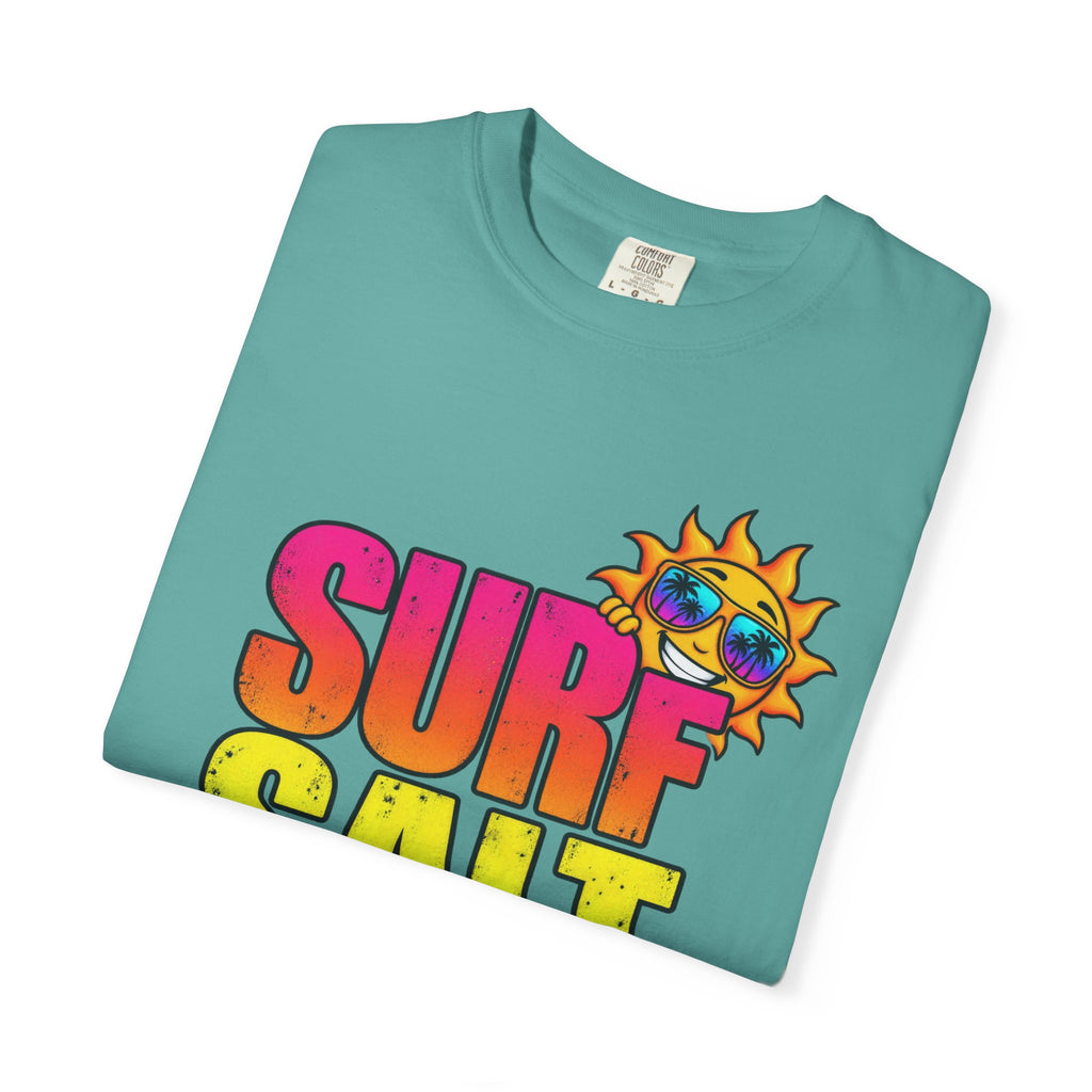 Surf Salt Soul Tee | Retro Surf Graphic Shirt | Colorful Beach T-Shirt | Comfort Colors