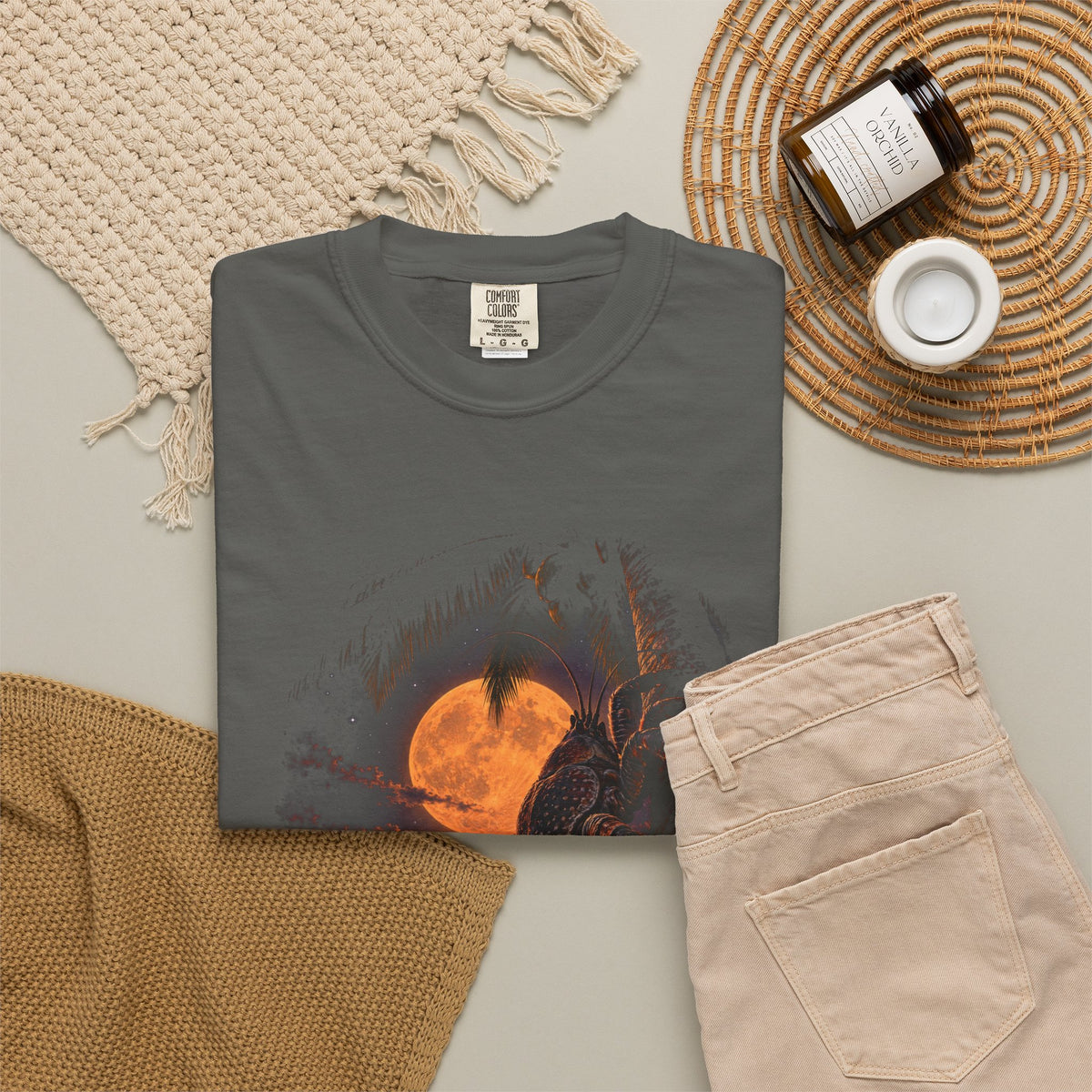 Night Shift Coconut Crab Shirt | Funny Night Owl Crab Tee | Comfort Colors T-Shirt