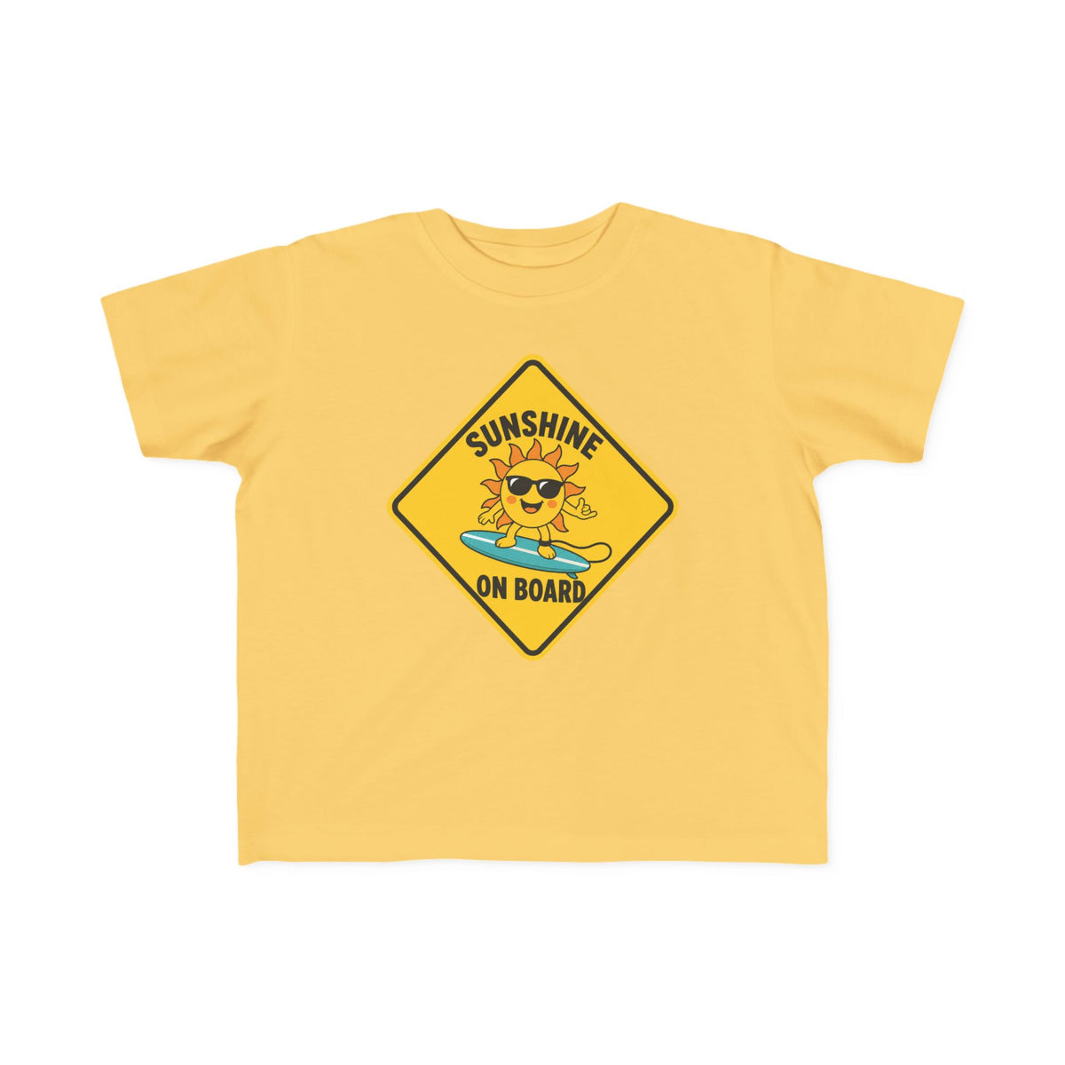 Sunshine On Board Kids Tee | Sunshine Kids Shirt | Toddler Beach T-Shirt | Surf Kid Gift