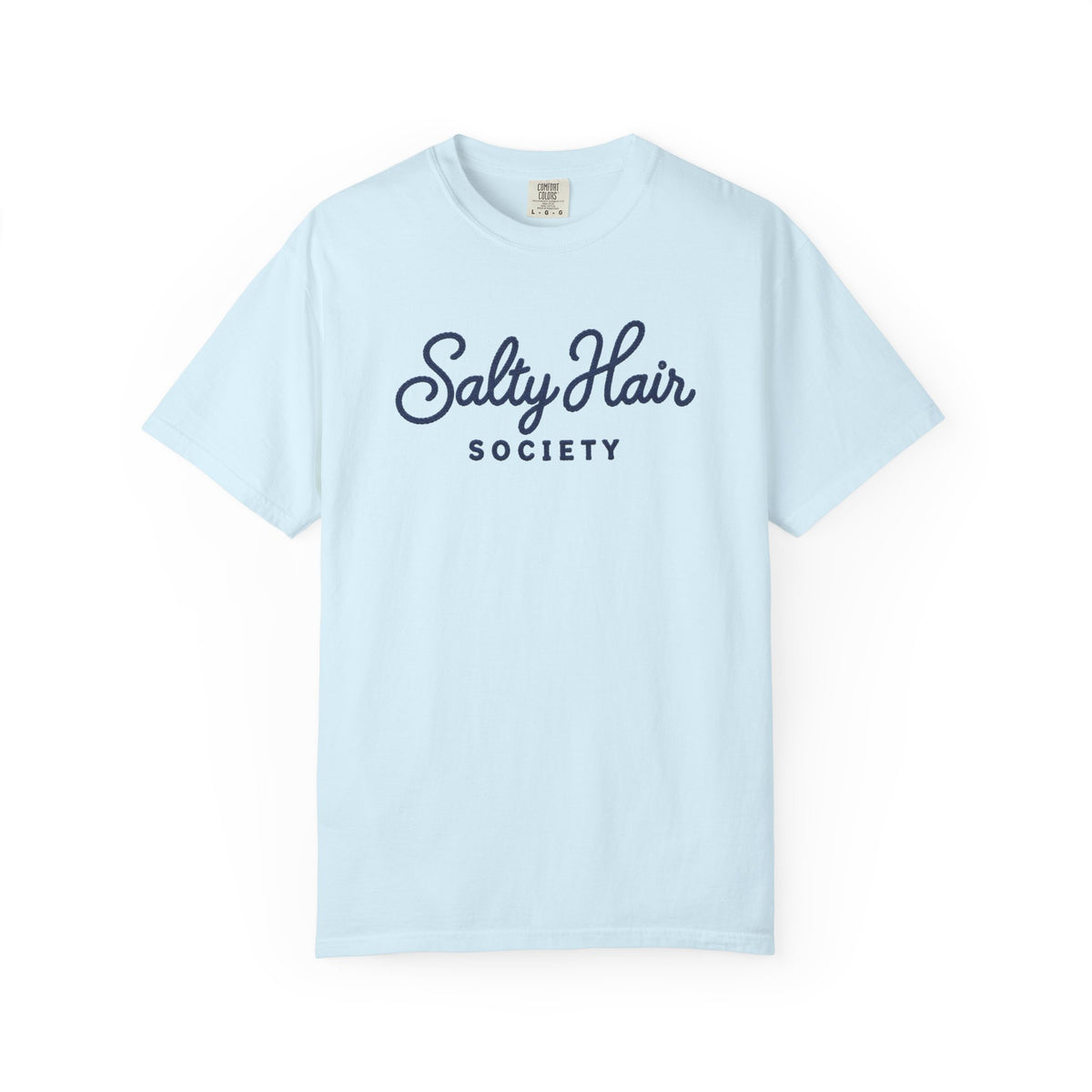 Salty Hair Society Tee | Beach Hair Dont Care Script Shirt | Coastal Girl T-Shirt | Comfort Colors Orchid