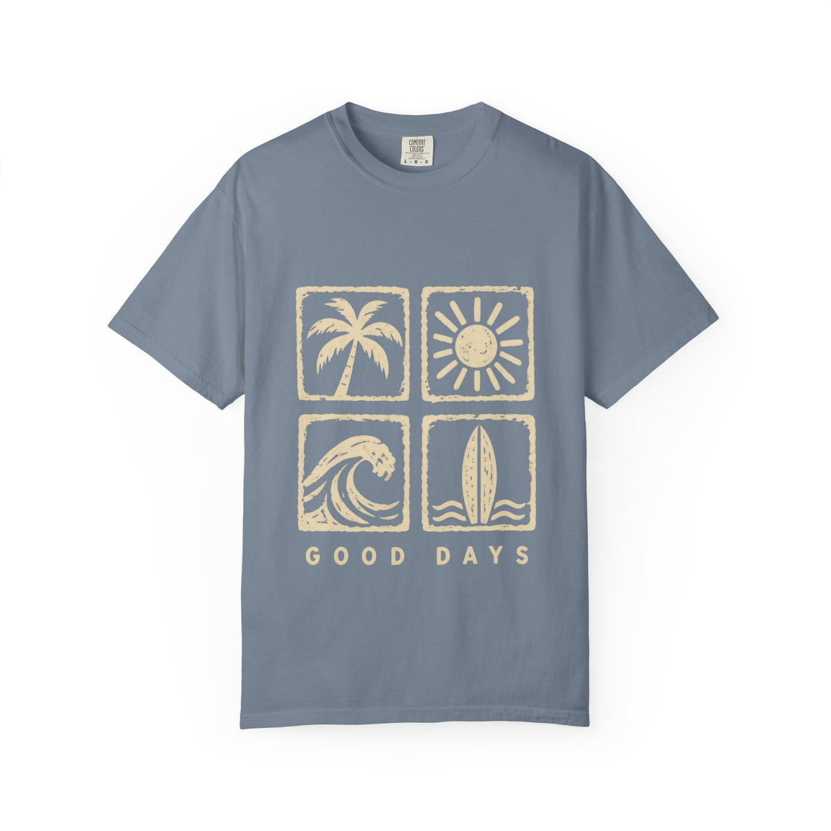 Good Days Stamp Shirt | Mini Beach Badges Tee | Comfort Colors T-Shirt