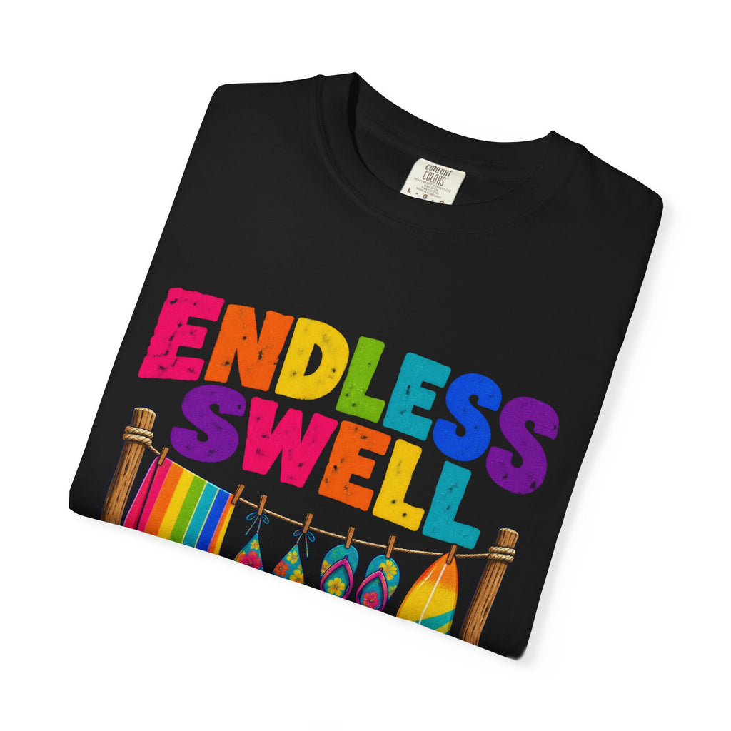 Endless Swell Season Tee | Retro Beach Clothesline Shirt | Colorful Surf T-Shirt | Comfort Colors