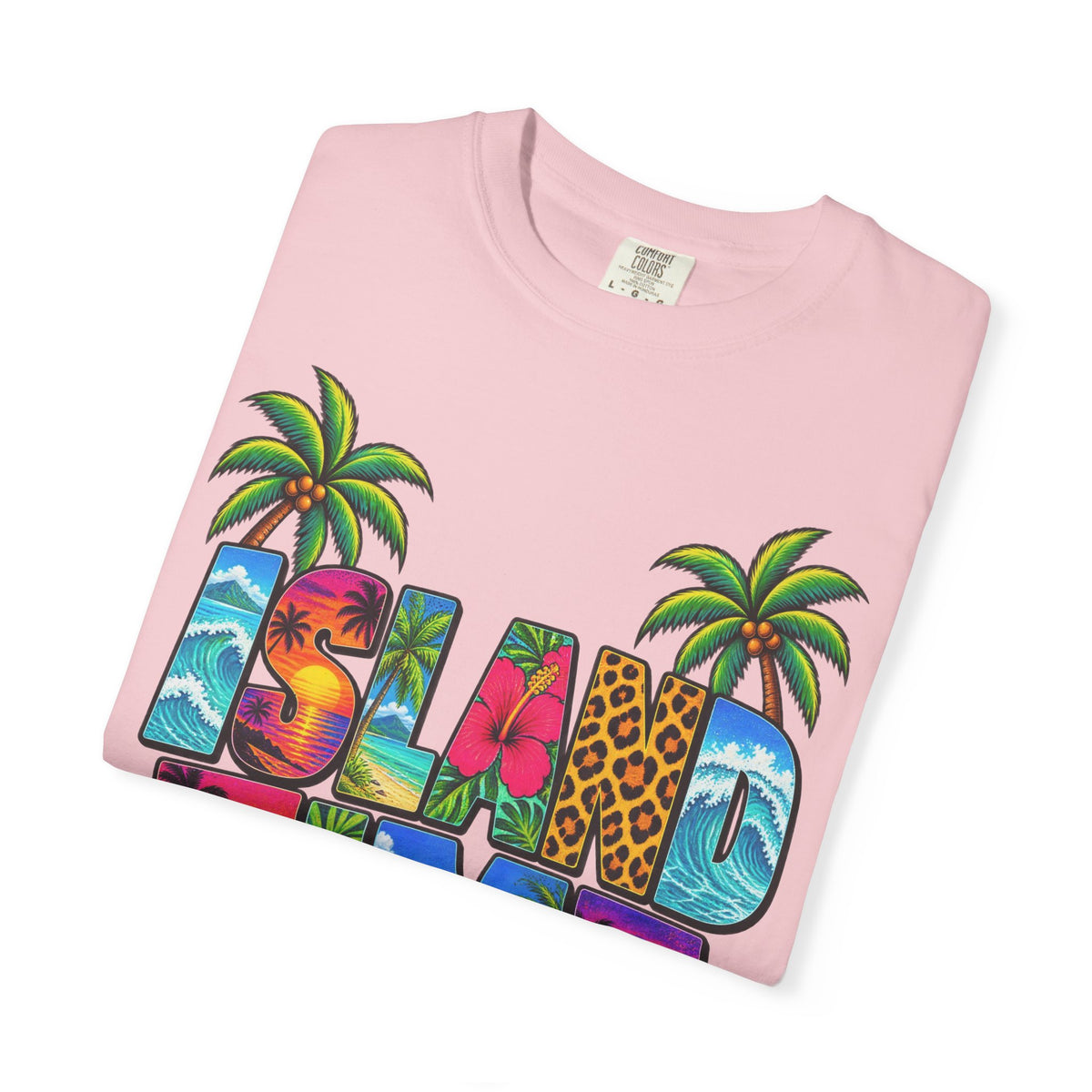 Island Time Tee | Tropical Island Shirt | Retro Vacation T-Shirt | Comfort Colors