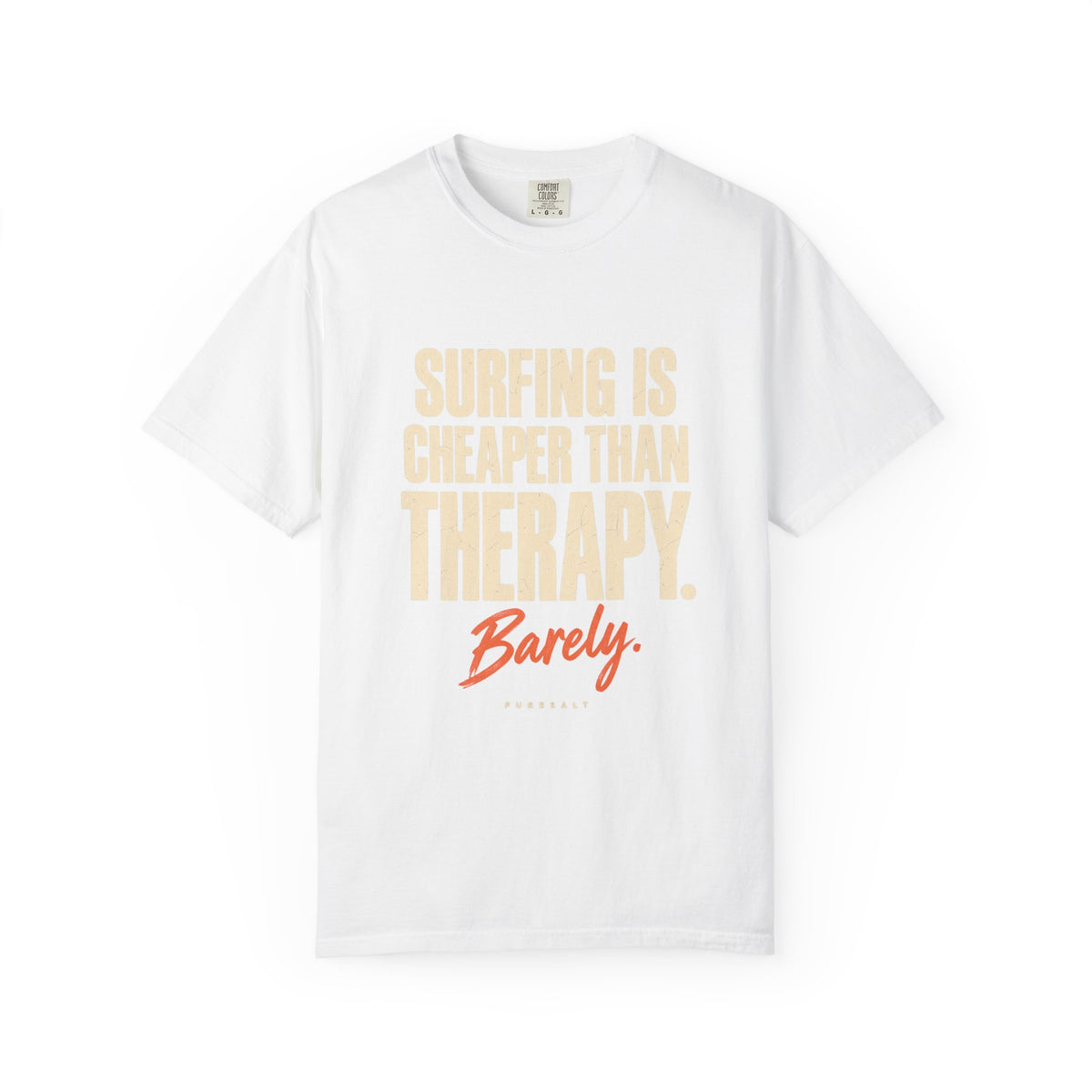 Surfing Is Cheaper Than Therapy tee | Surf Quote T-Shirt