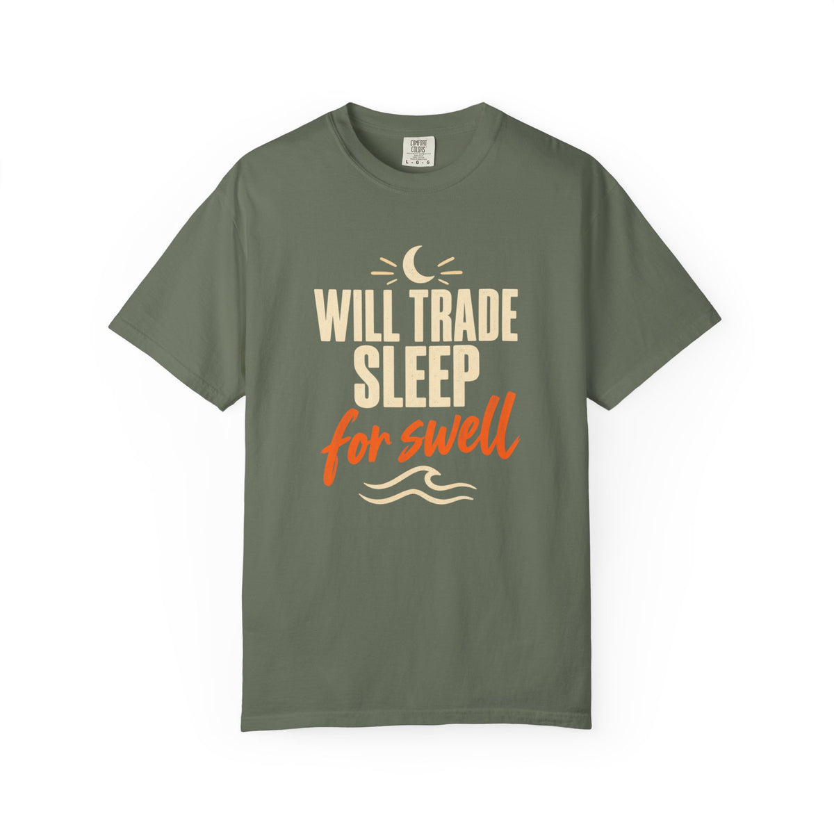 Will Trade Sleep For Swell Tee | Funny Surfer Shirt | Dawn Patrol T-Shirt | Comfort Colors Surf Gift