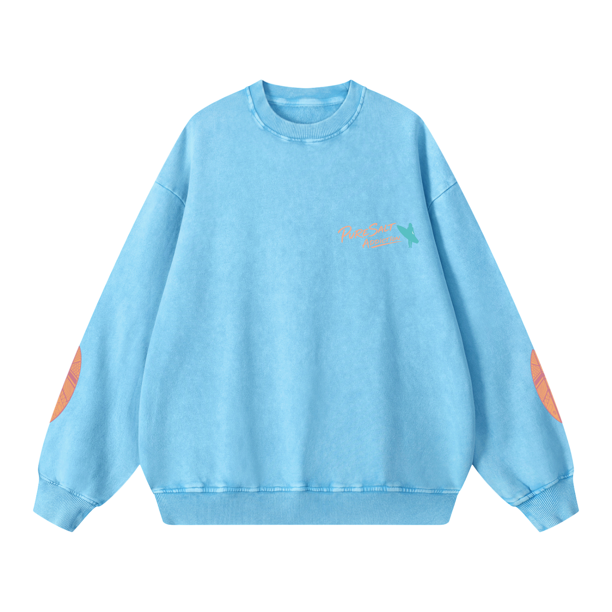 PureSalt Addiction Snow Washed Oversized Sweatshirt