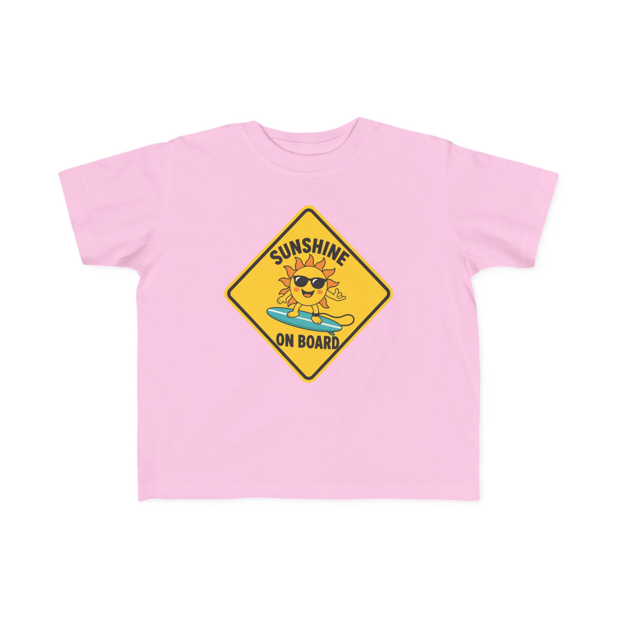 Sunshine On Board Kids Tee | Sunshine Kids Shirt | Toddler Beach T-Shirt | Surf Kid Gift