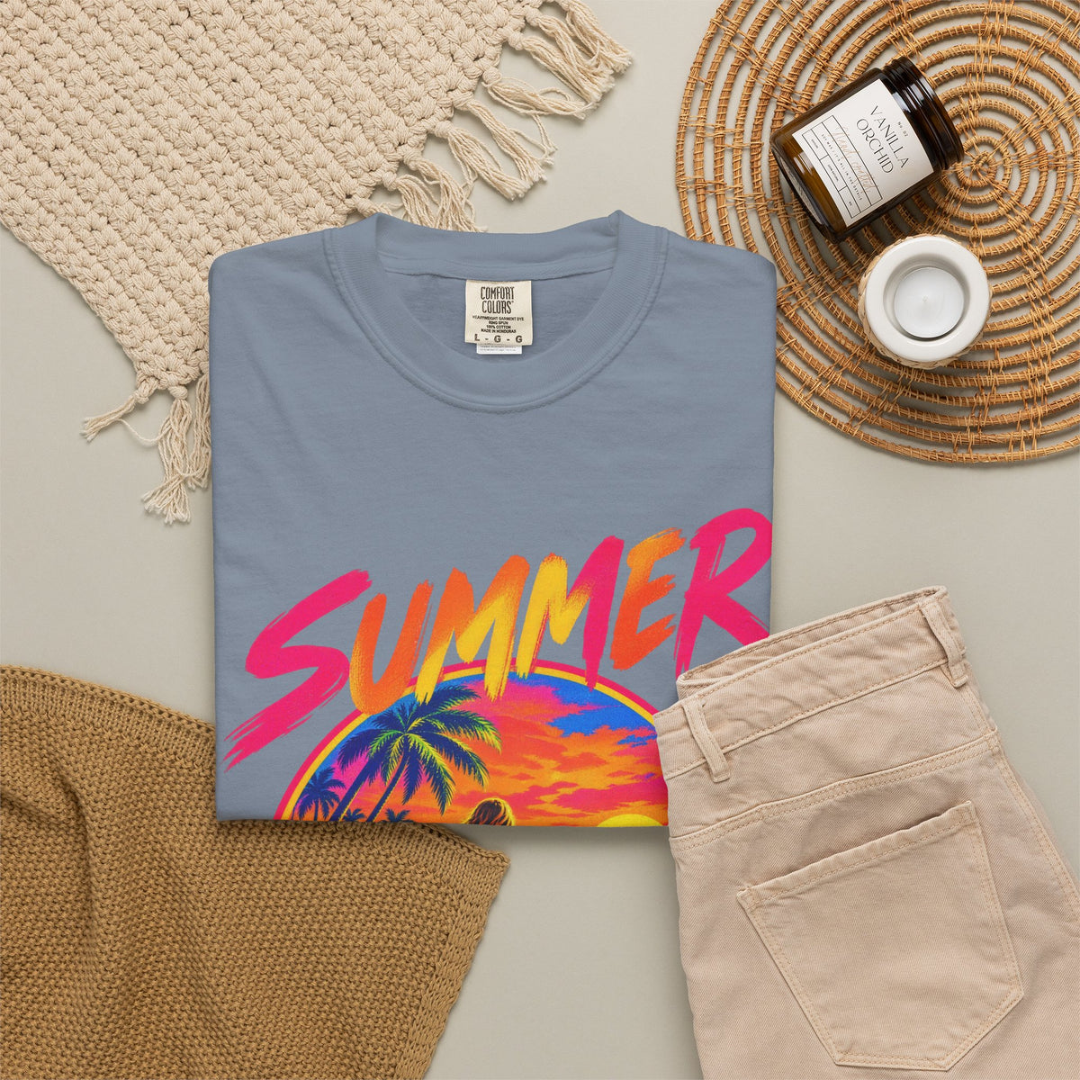 Summer Never Ends Tee | Retro Endless Summer Shirt | Tropical T-Shirt | Comfort Colors