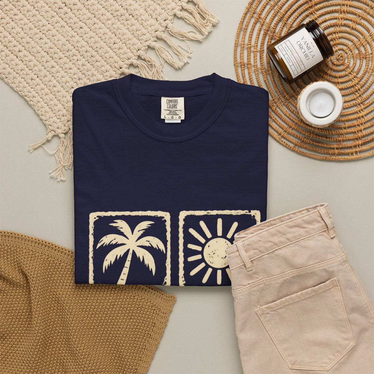 Good Days Stamp Shirt | Mini Beach Badges Tee | Comfort Colors T-Shirt