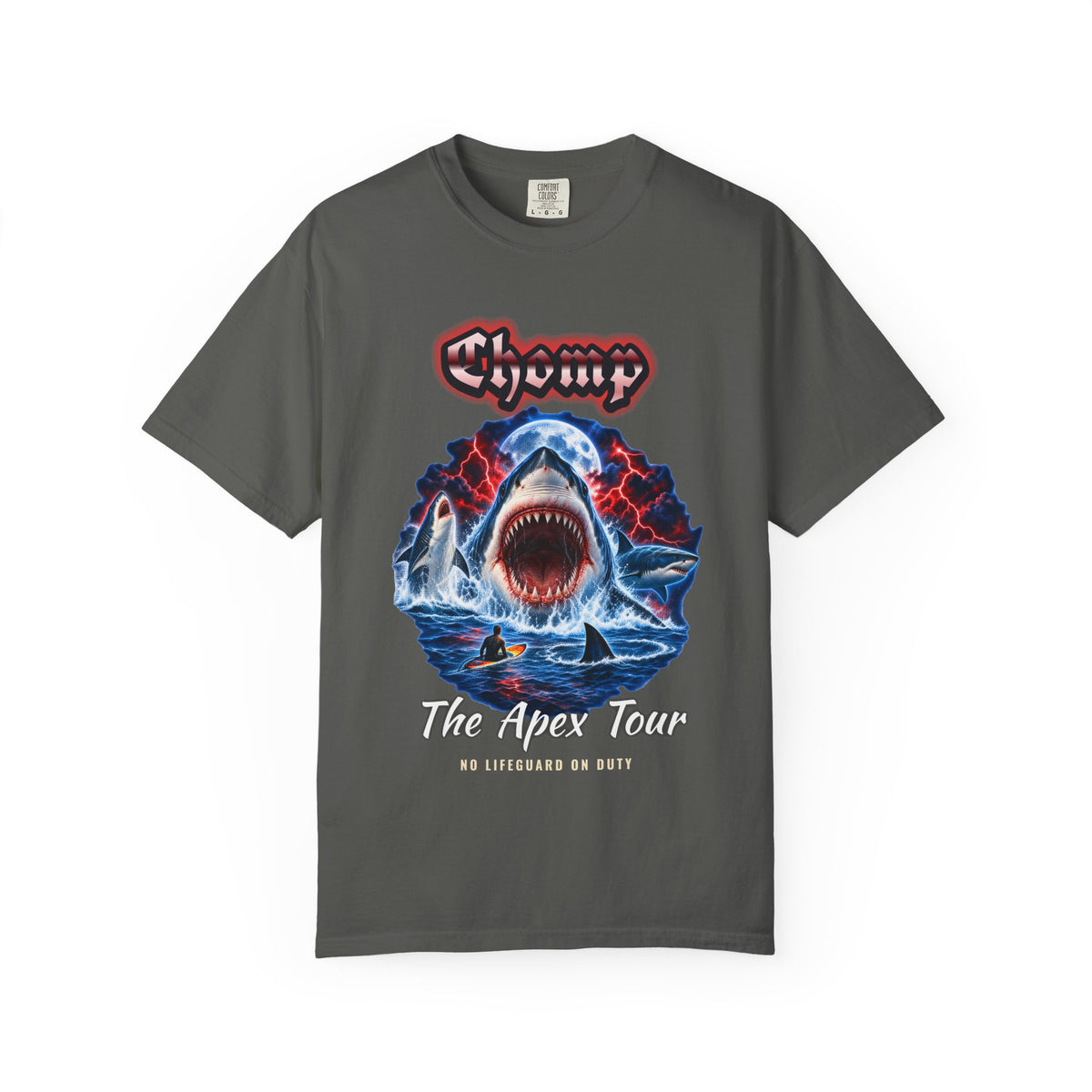 Shark Bootleg Shirt | Chomp Apex Tour 90s Style Tee | Comfort Colors T-Shirt