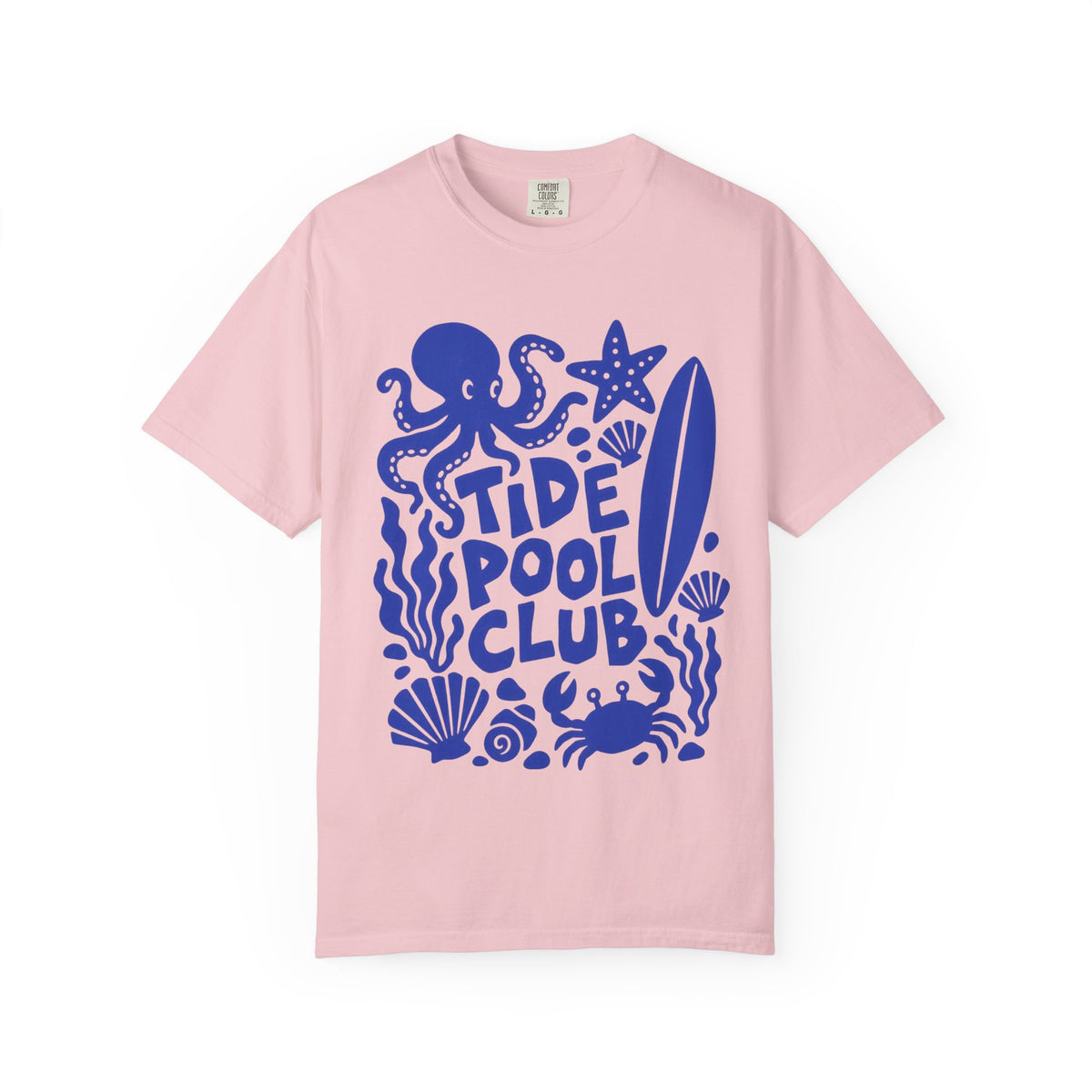 Tide Pool Club Shirt | Octopus Crab Sea Creatures Tee | Comfort Colors T-Shirt