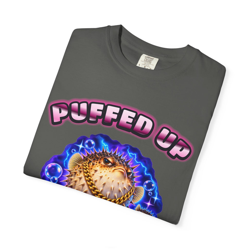 Pufferfish Bootleg Shirt | Puffed Up Funny Fish Tee | Comfort Colors T-Shirt