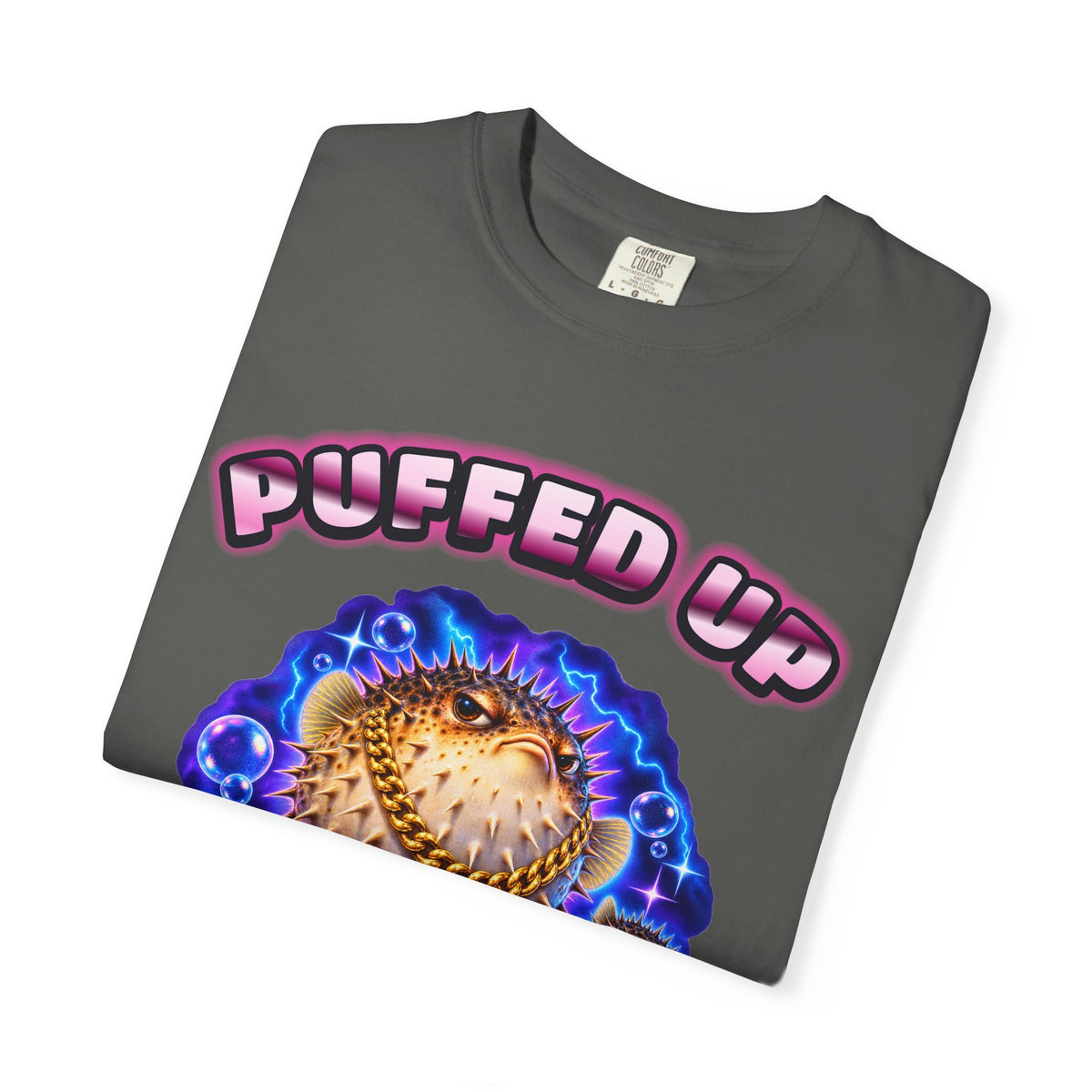 Pufferfish Bootleg Shirt | Puffed Up Funny Fish Tee | Comfort Colors T-Shirt