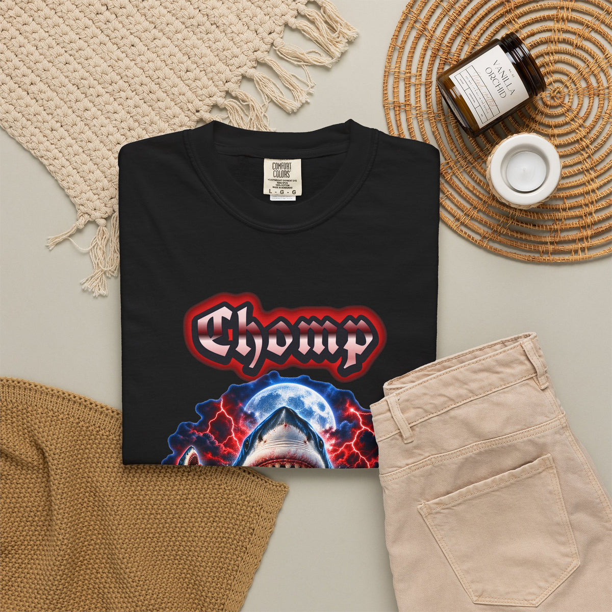 Shark Bootleg Shirt | Chomp Apex Tour 90s Style Tee | Comfort Colors T-Shirt
