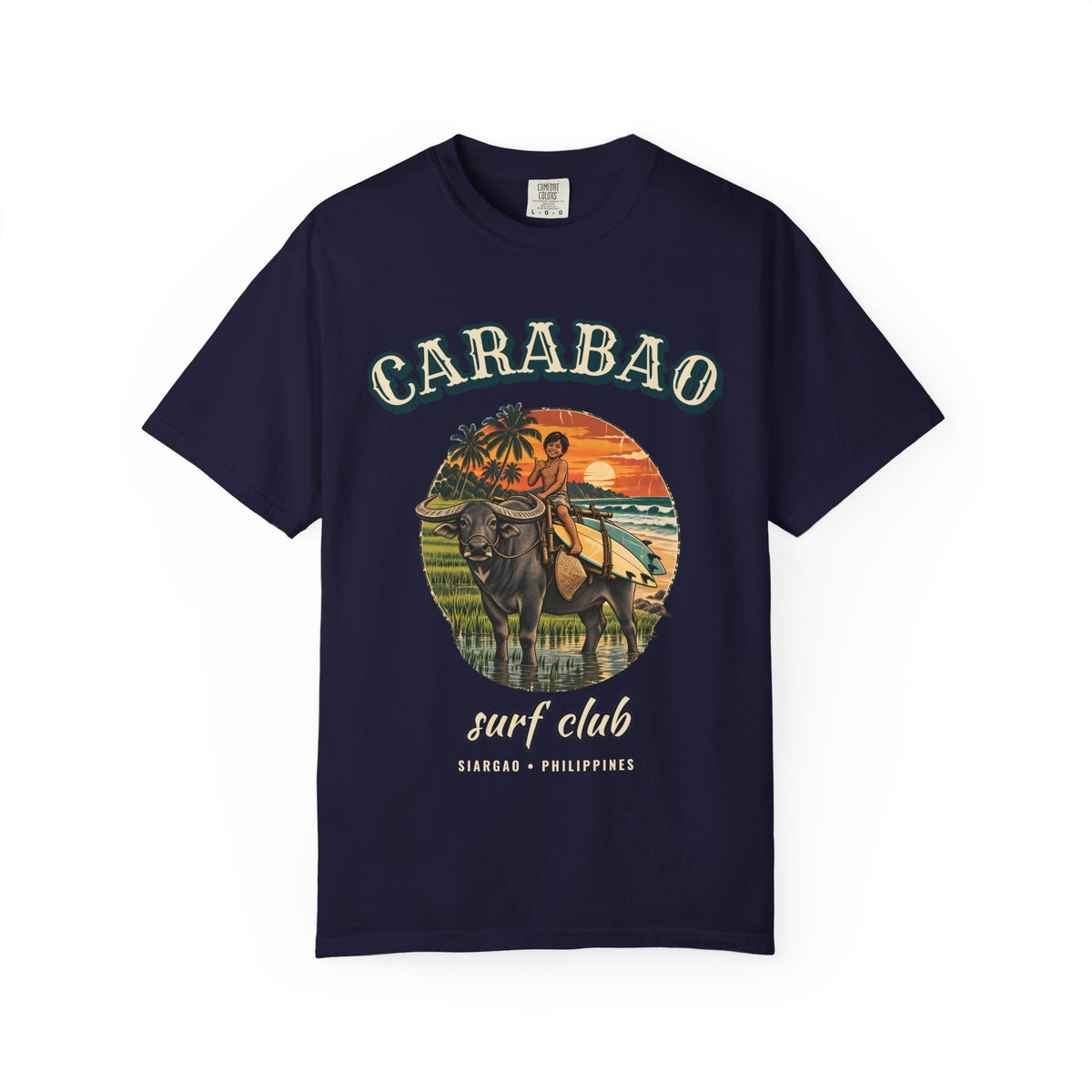 Carabao Surf Club Shirt | Philippines Water Buffalo Tee | Comfort Colors T-Shirt