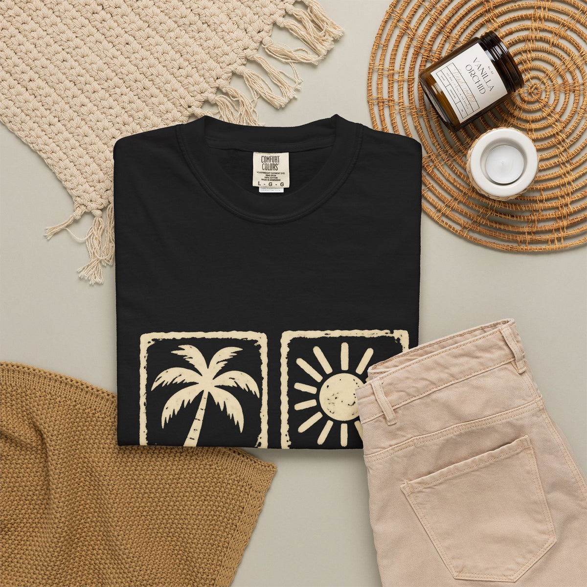 Good Days Stamp Shirt | Mini Beach Badges Tee | Comfort Colors T-Shirt
