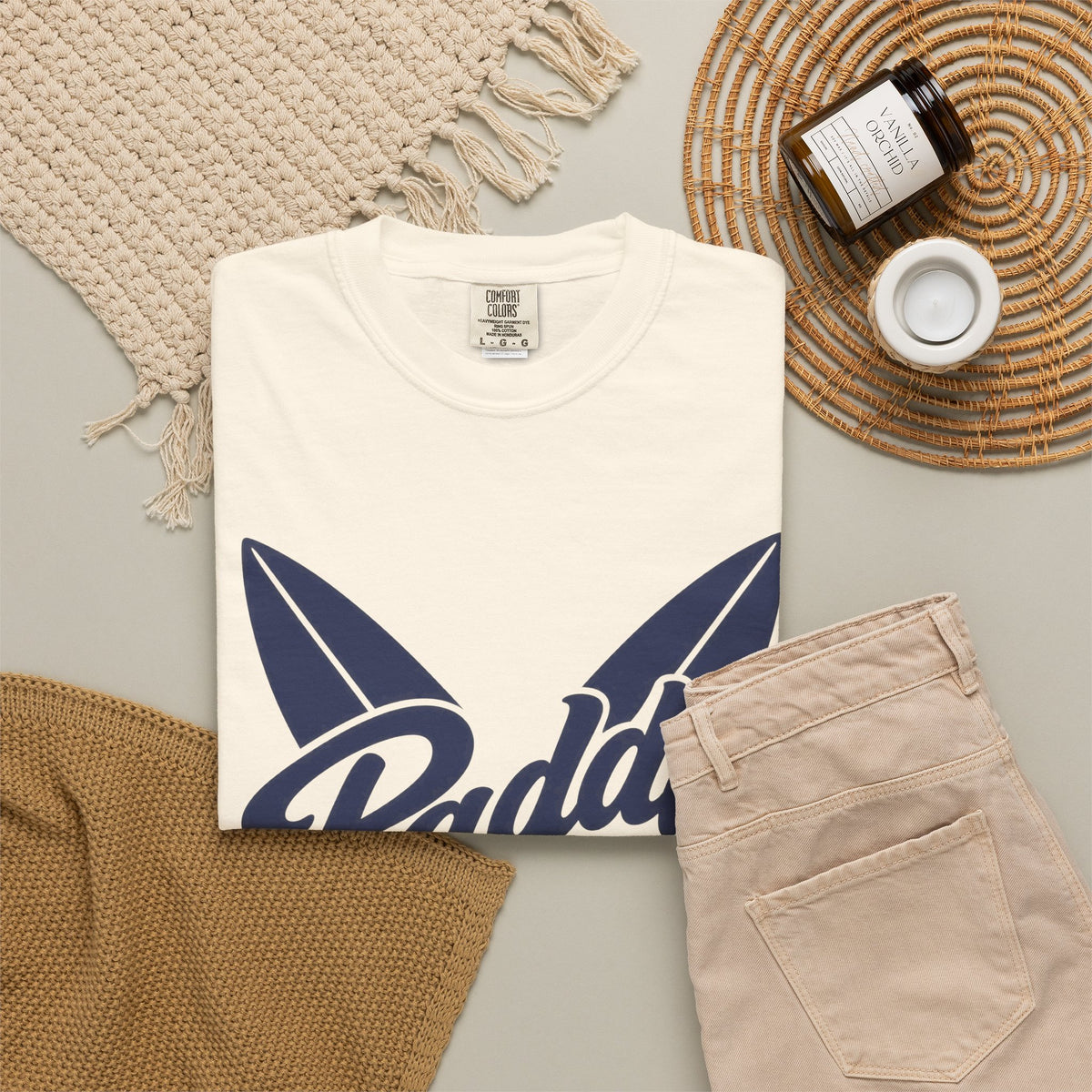 Paddle Out Surf Shirt | Crossed Surfboards Script Tee | Comfort Colors T-Shirt