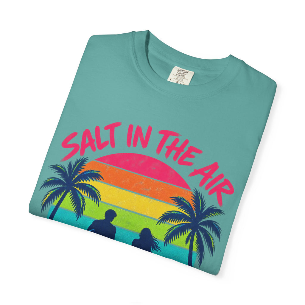 Salt In The Air Tee | Ocean Breeze Shirt | Retro Beach T-Shirt | Comfort Colors