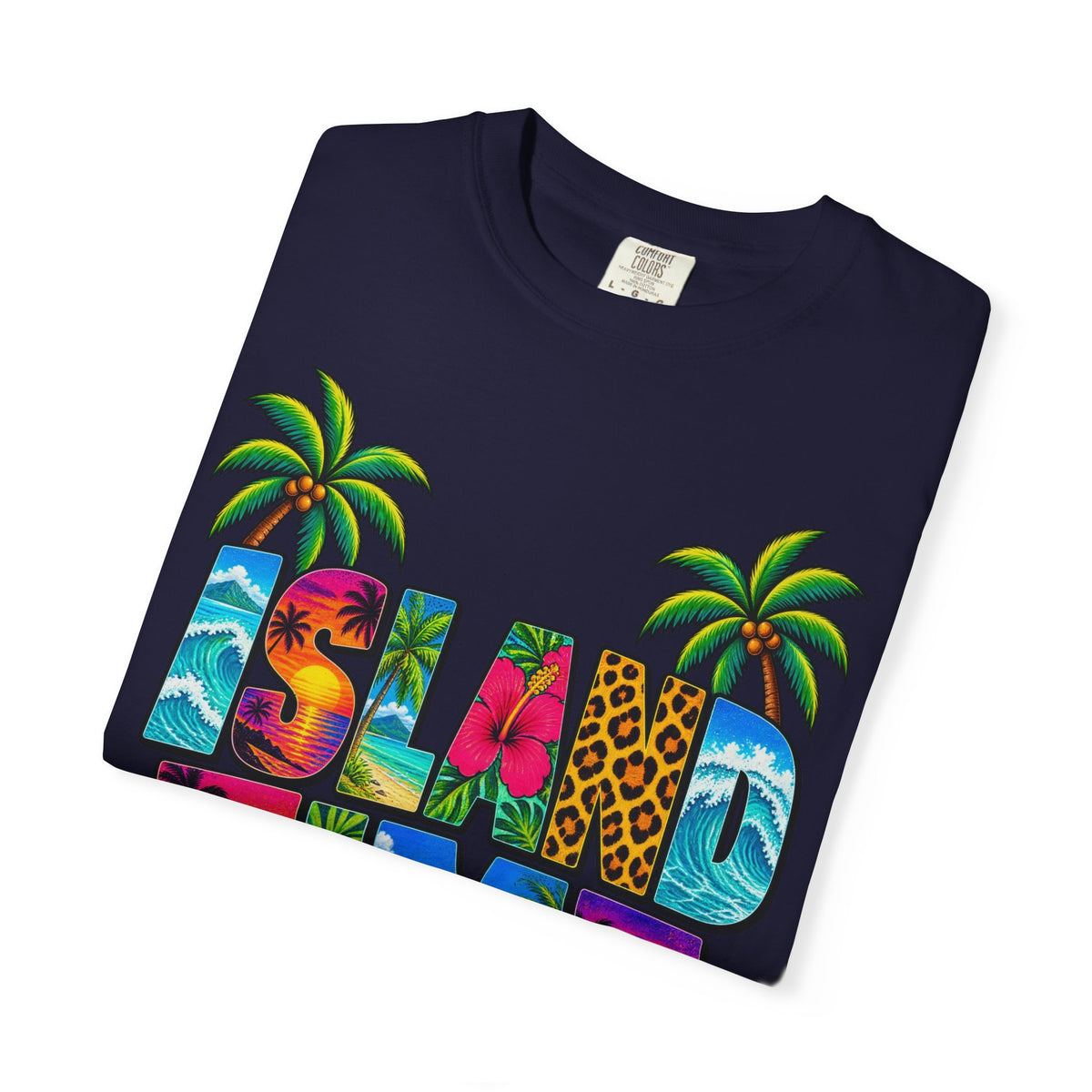 Island Time Tee | Tropical Island Shirt | Retro Vacation T-Shirt | Comfort Colors