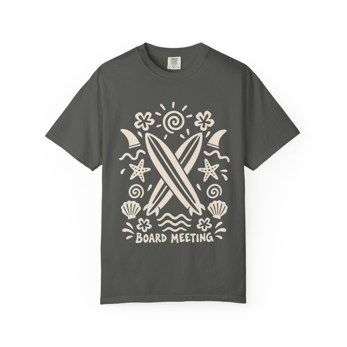 Board Meeting Surf Shirt | Funny Crossed Surfboards Tee | Comfort Colors T-Shirt